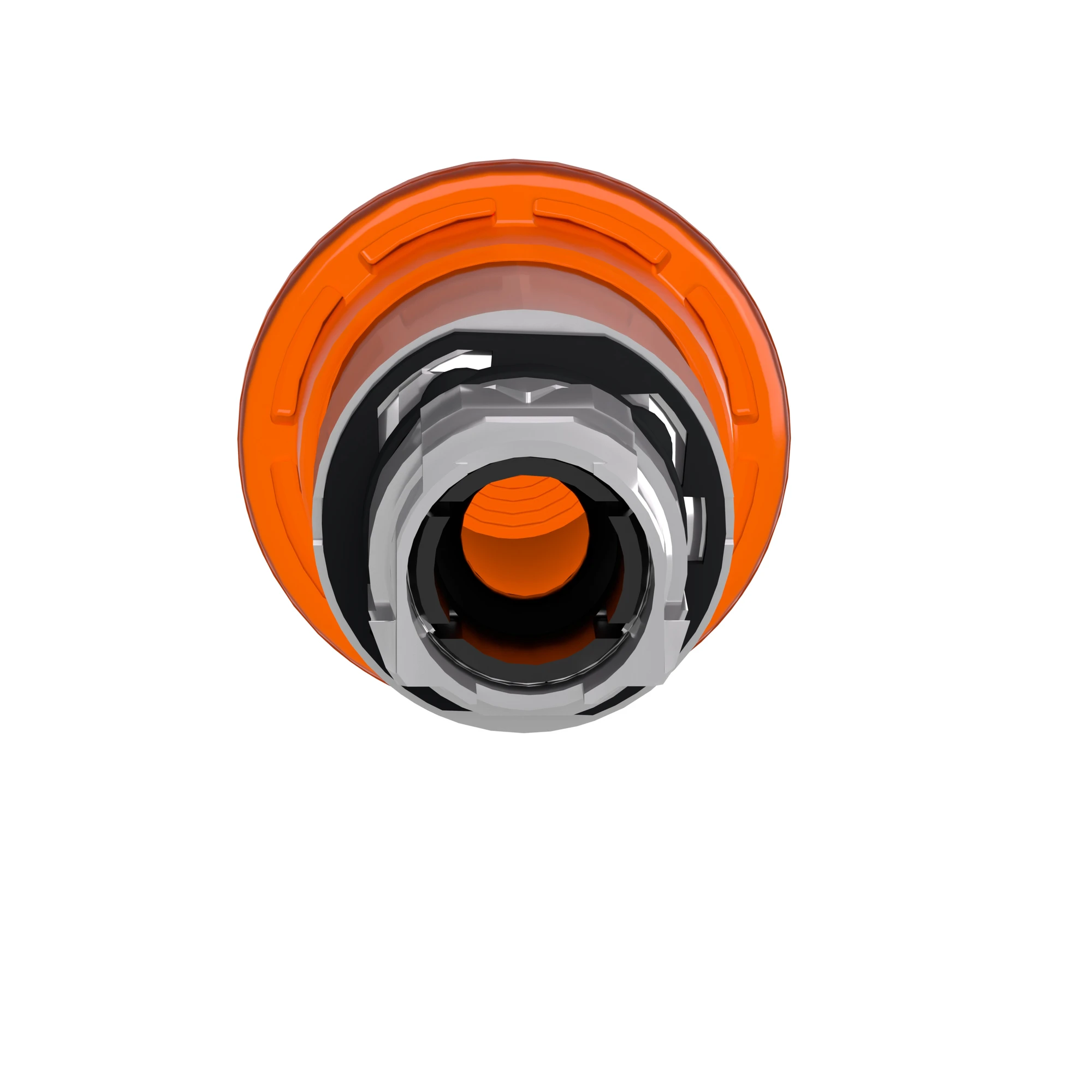 Schneider Electric ZB4BW453 Mushroom Push Button, Front Element, Harmony XB4, Metal, 22mm, Illuminated, Orange, Mushroom 40mm, Momentary, for Universal LED (img_002)