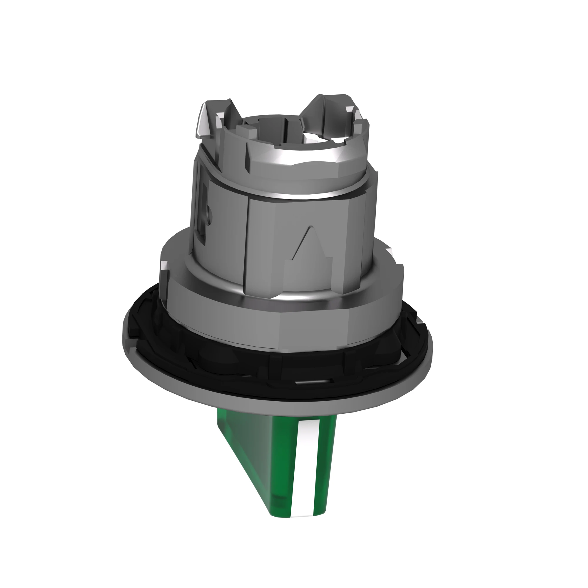 Schneider Electric ZB4FK1533 Illuminated selector switch, front element, Harmony XB4F, metal, 30mm, green, for universal LED, 3 positions, center locking (img_007)