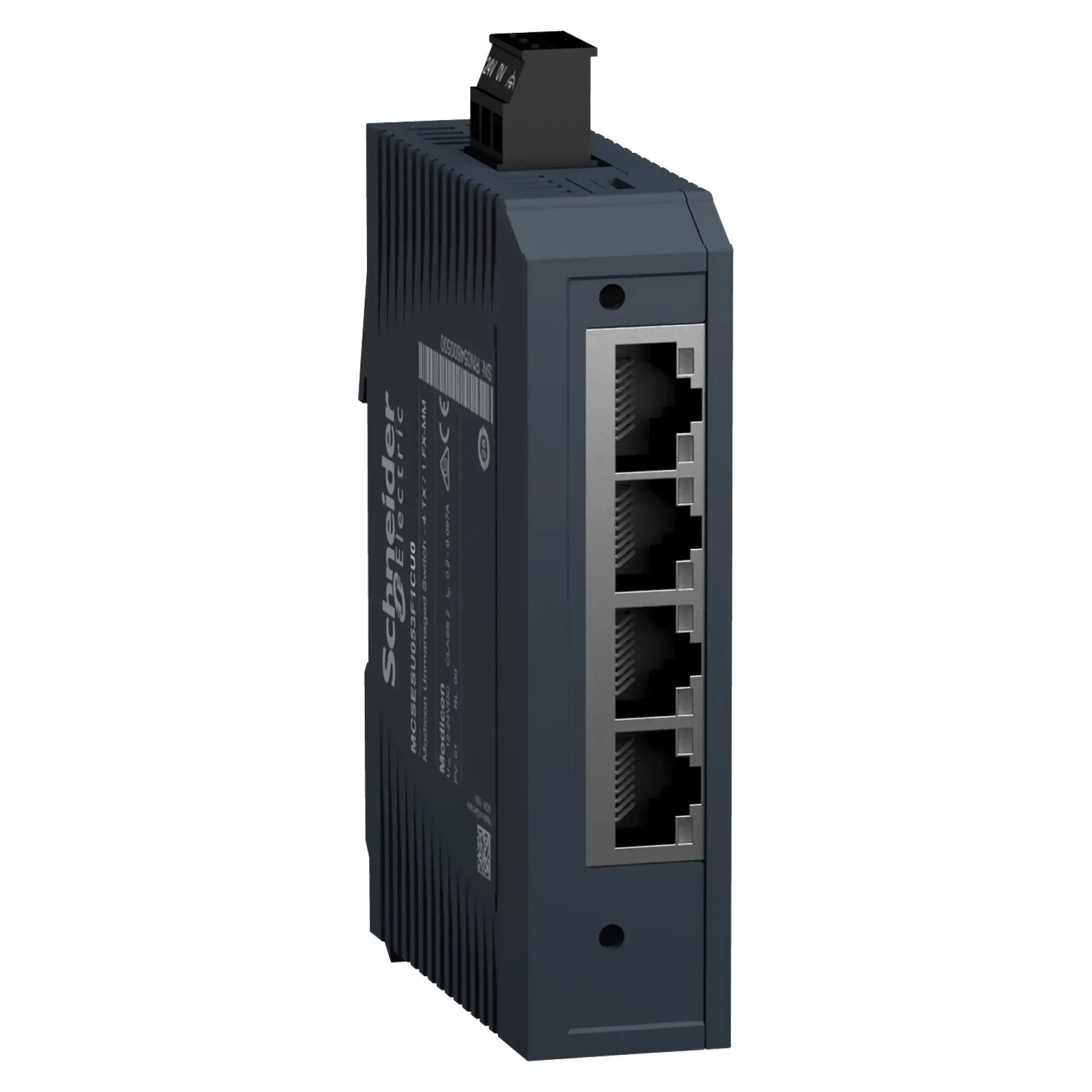 Schneider Electric MCSESU053F1CU0 Modicon Unmanaged Switch, 4 Ports for Copper (4TX 10/100 Mbps) + 1 Port for Multimode Fiber (1FX-MM 100 Mbps) (img_007)