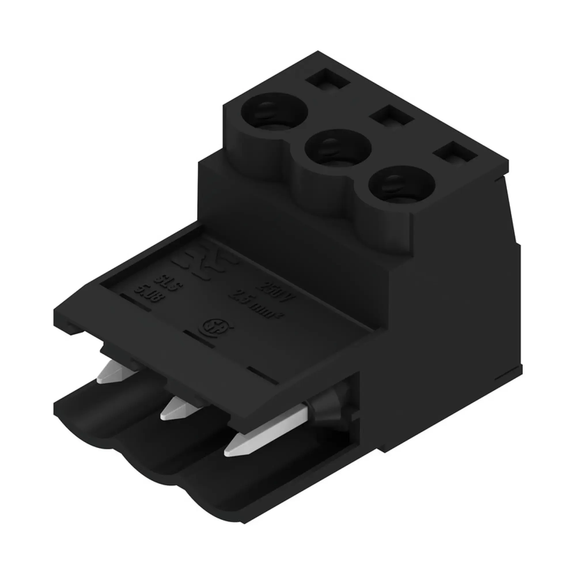 Weidmüller 1644930000 PCB connector (wire connection), 320 V, 21.5 A, Pitch in mm: 5.08, 3.31 mm², Number of poles: 3, Clamping yoke connection, Box (img_001)