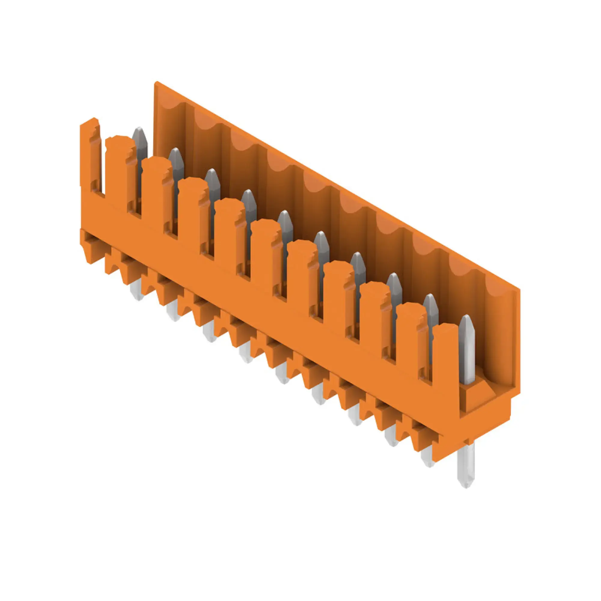 Weidmüller 1605000000 PCB connector (board connection), 160 V, 17 A, Pitch in mm: 3.50, Number of poles: 10, THT solder connection, Box (img_001)