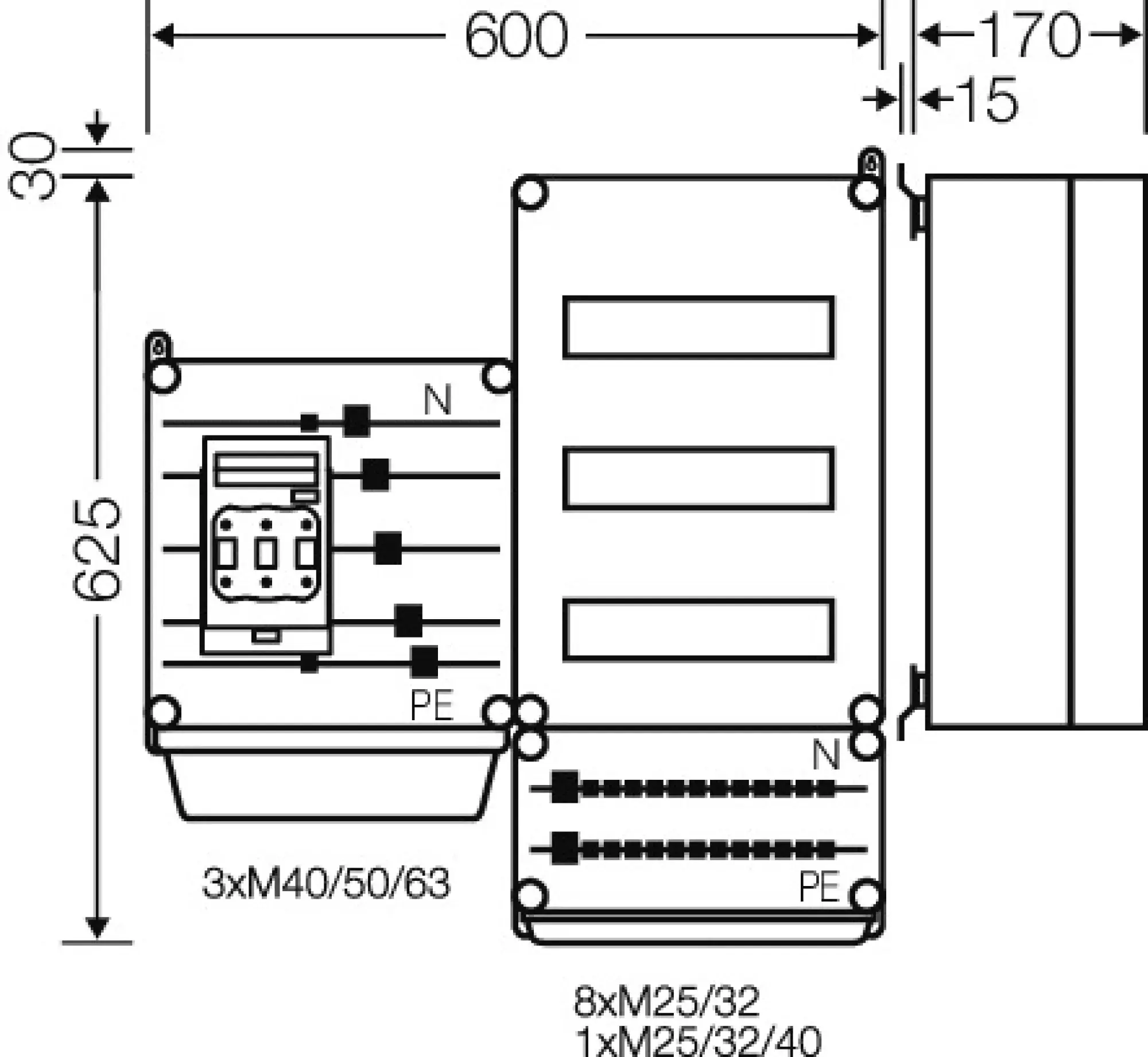 Hensel 20001166 PV-Wechselrichter-Sammler, 70kVA, 1-/3-phasige Wechselrichter Mi PV 6111 (img_003) Hensel 20001166 PV-Wechselrichter-Sammler, 70kVA, 1-/3-phasige Wechselrichter Mi PV 6111 (img_003)