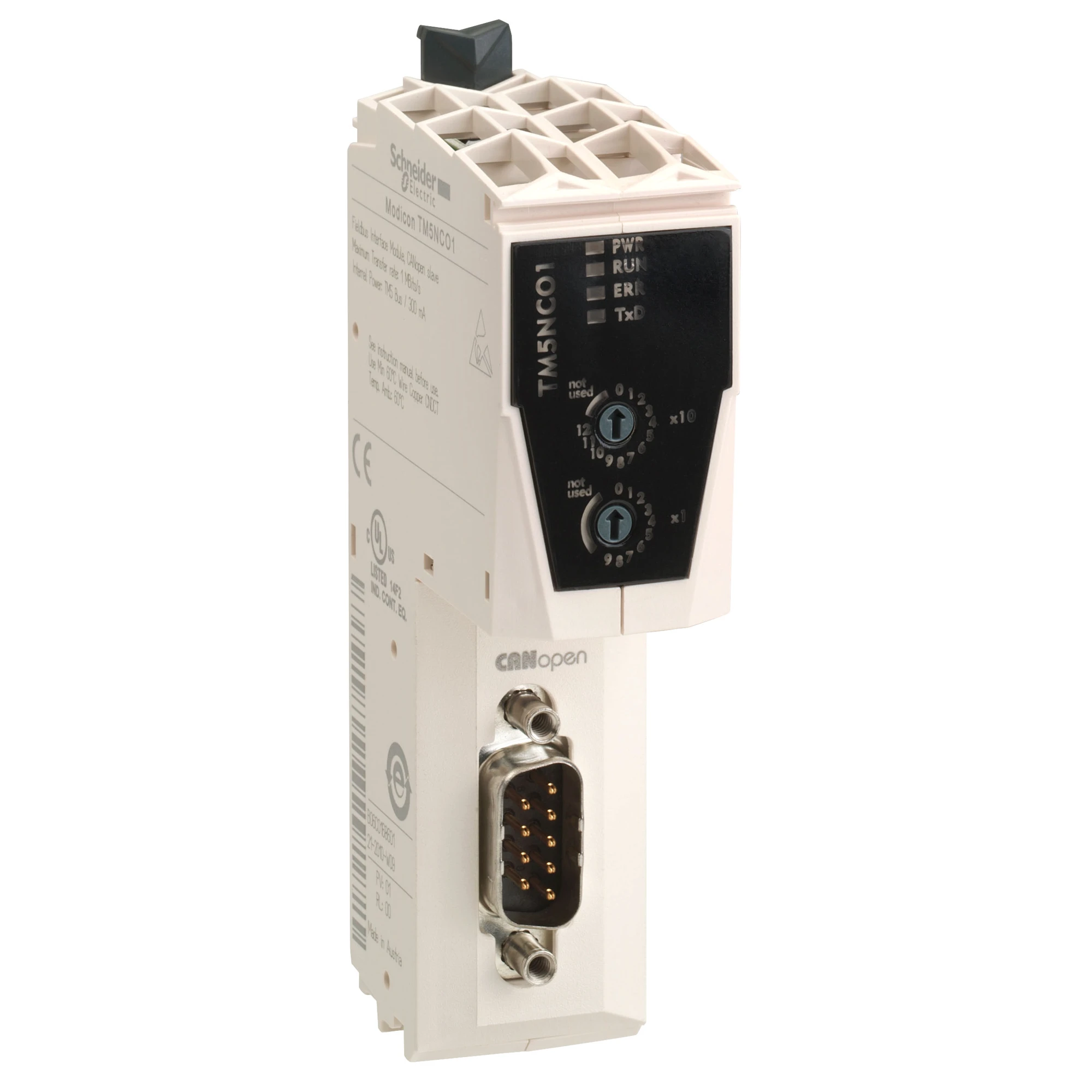 Schneider Electric TM5NCO1K Bus Coupler (Mounting Kit), Modicon TM5, CANopen (img_001)
