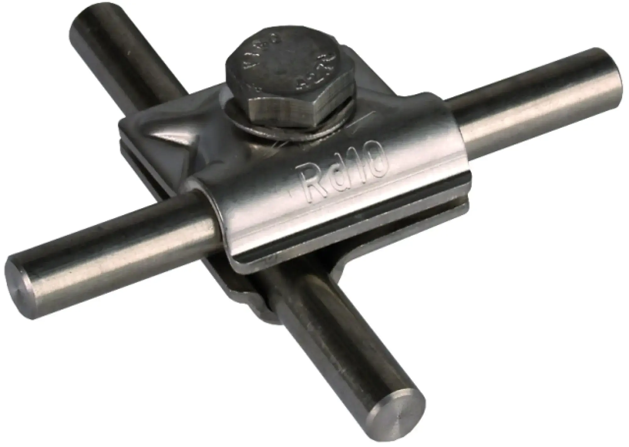 Dehn 391559 MV clamp StSt f. Rd 10mm with hexagong screw and spring washer (img_001) Dehn 391559 MV clamp StSt f. Rd 10mm with hexagong screw and spring washer (img_001)