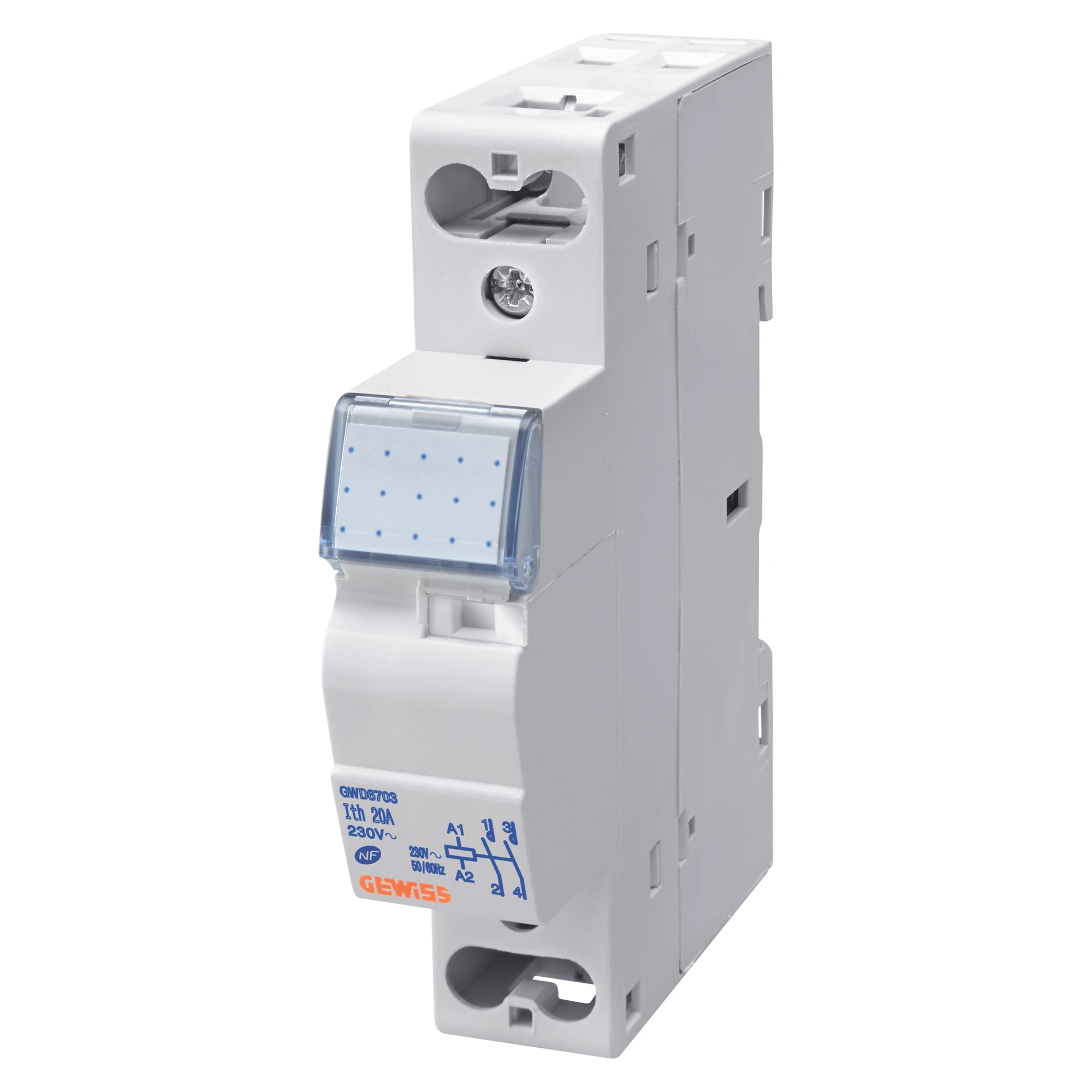 GEWISS GWD6707 CONTACTOR CTR - 20A 1NO+1NC 230V - 1 MODULE (img_001)