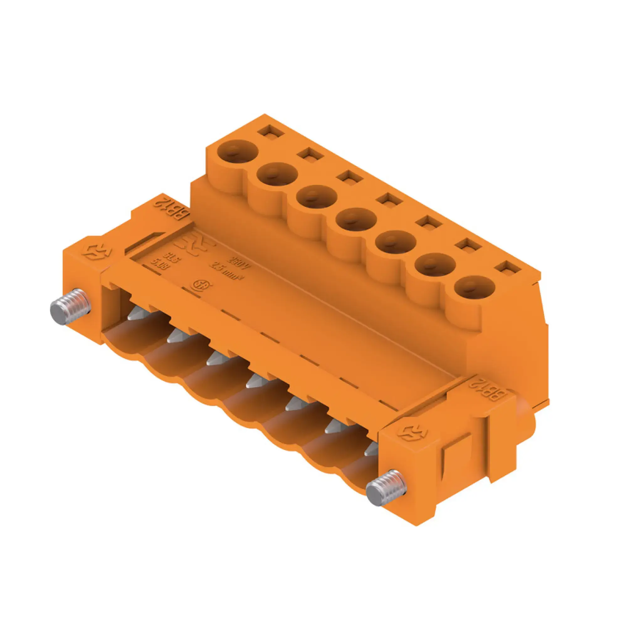 Weidmüller 1846260000 PCB connector (wire connection), 320 V, 21.5 A, Pitch in mm: 5.08, 3.31 mm², Number of poles: 7, Clamping yoke connection, Box (img_001)
