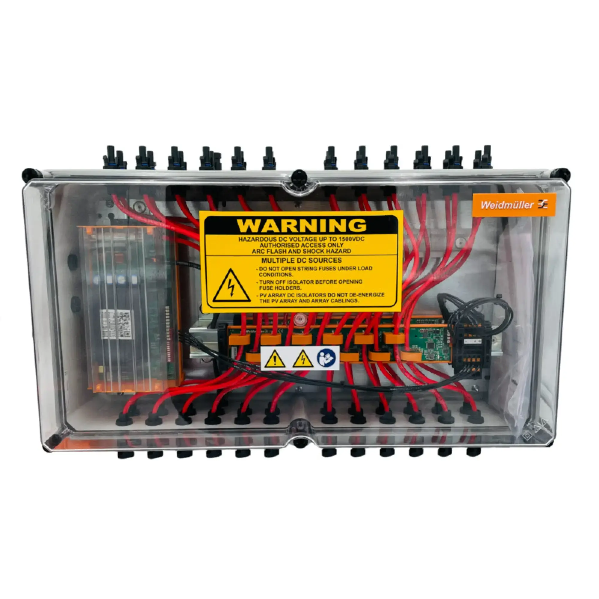 Weidmüller 8000135048 Combiner Box (Photovoltaik), 1500 V, WM4C, for wall mounting, Landscape, Digital signals, Monitoring components, Current monitoring, Voltage monitorin (img_001) Weidmüller 8000135048 Combiner Box (Photovoltaik), 1500 V, WM4C, for wall mounting, Landscape, Digital signals, Monitoring components, Current monitoring, Voltage monitorin (img_001)