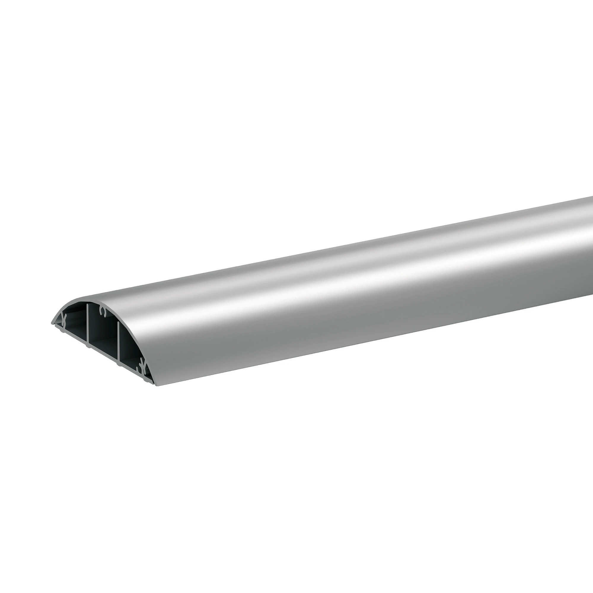 Schneider Electric ISM20857 OptiLine 50, Floor duct with cover and mounting elements, stainless steel effect, 18x75 (img_001)