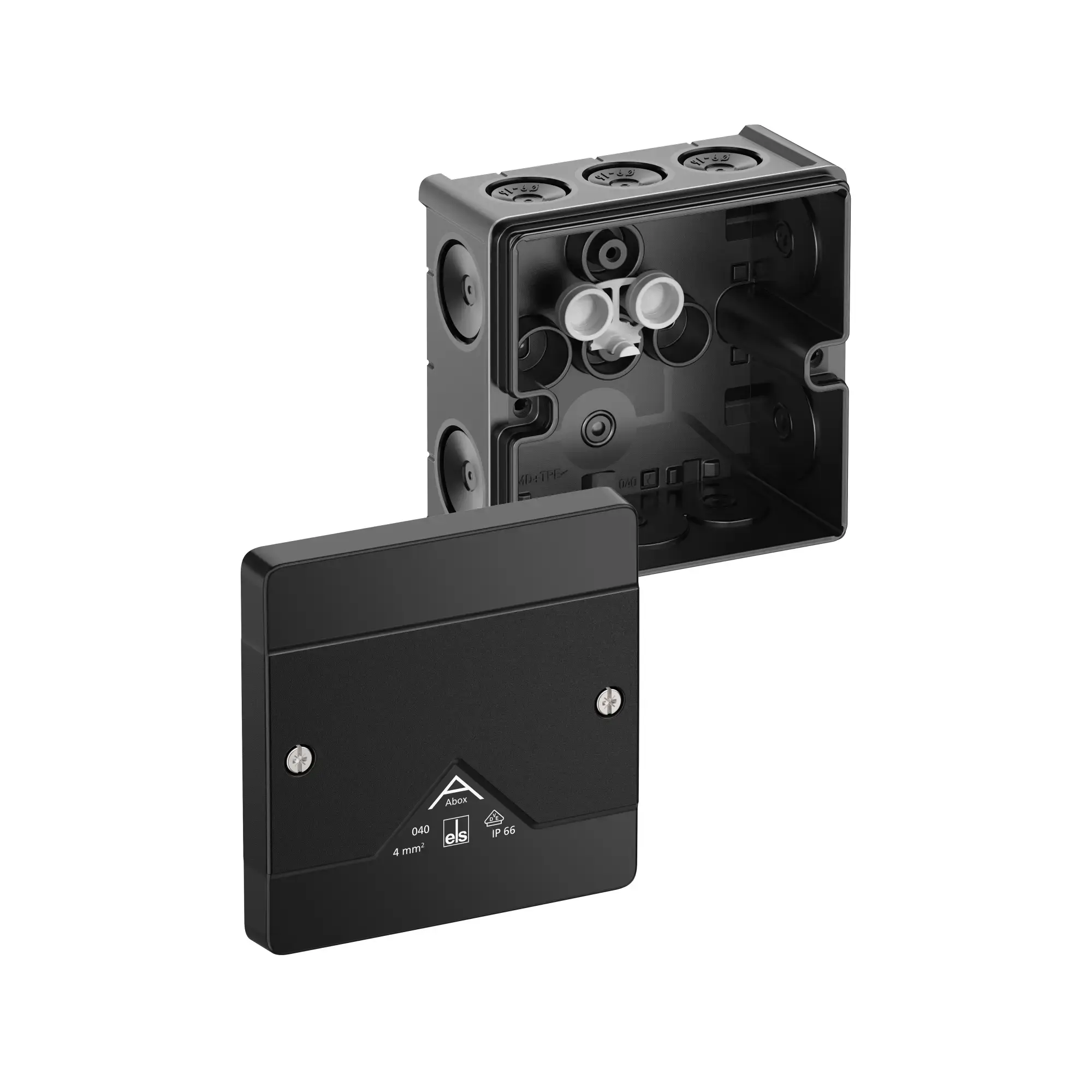 Spelsberg 80400001 Junction box, Type of protection IP66, max. 4², Impact strength IK07, Protection class II, Ui 1000V AC, Ui 1000V DC, DLG, VDE, Halogen free (img_001) Spelsberg 80400001 Junction box, Type of protection IP66, max. 4², Impact strength IK07, Protection class II, Ui 1000V AC, Ui 1000V DC, DLG, VDE, Halogen free (img_001)