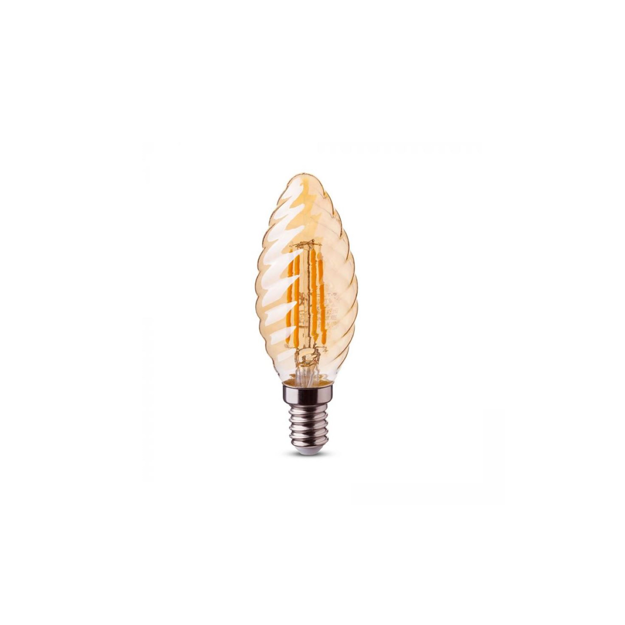 WSU Lights LED lamp E14 Ribbel Amber - 2 Watt - 2400K - 45lm/W