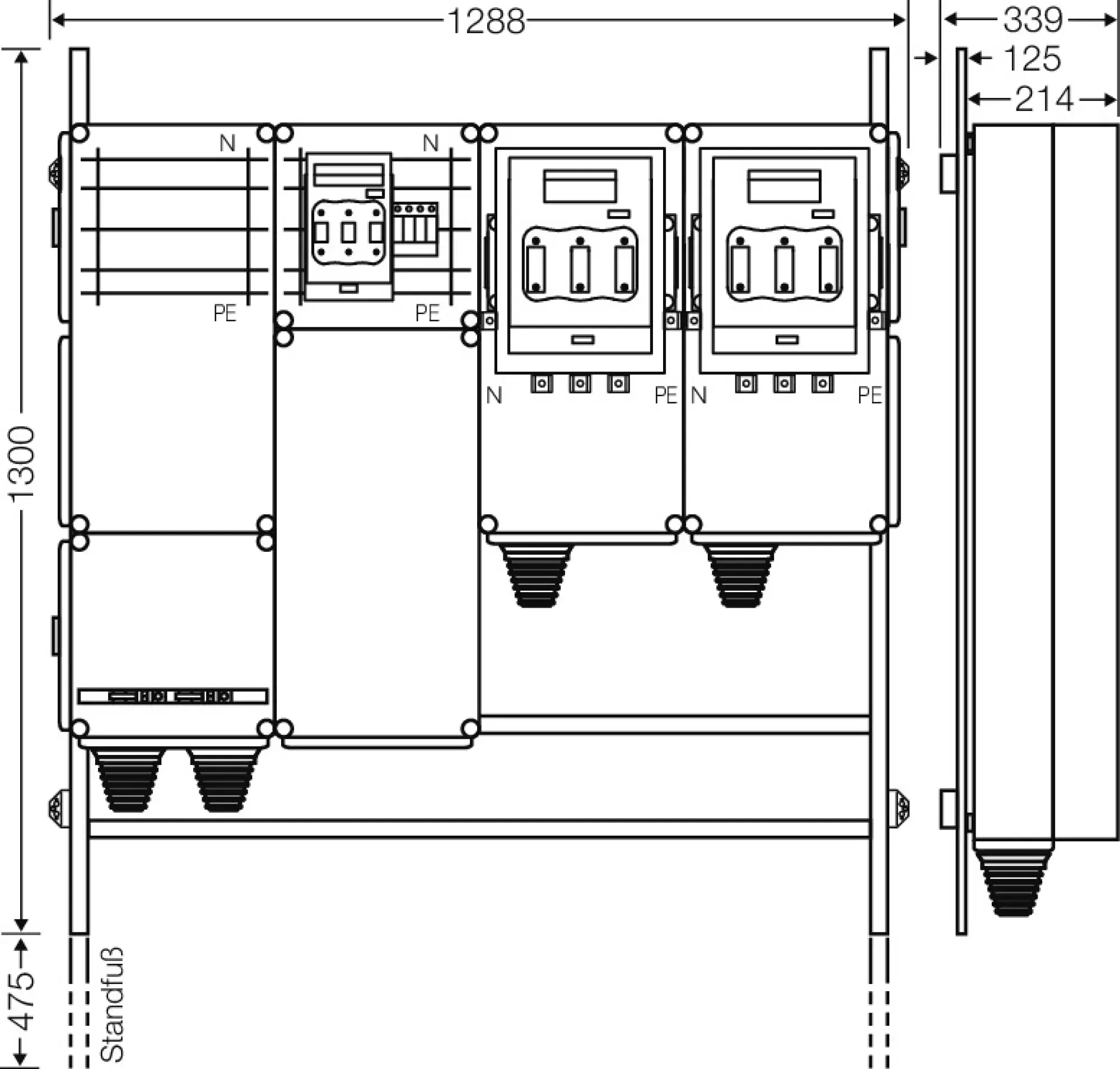 Hensel 65000164 Ladeverteiler für bis zu 2 Abgänge à 140kW Mi EV 140kW 2001 (img_003) Hensel 65000164 Ladeverteiler für bis zu 2 Abgänge à 140kW Mi EV 140kW 2001 (img_003)