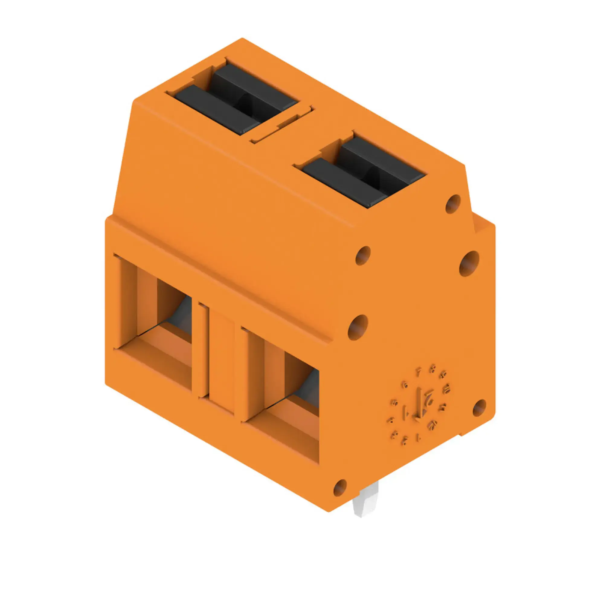 Weidmüller 2787570000 PCB terminal, 350 V, 24 A, Pitch in mm: 7.50, 2.5 mm², Number of poles: 2, PUSH IN with actuator, THT solder connection, 90°, Box (img_001) Weidmüller 2787570000 PCB terminal, 350 V, 24 A, Pitch in mm: 7.50, 2.5 mm², Number of poles: 2, PUSH IN with actuator, THT solder connection, 90°, Box (img_001)