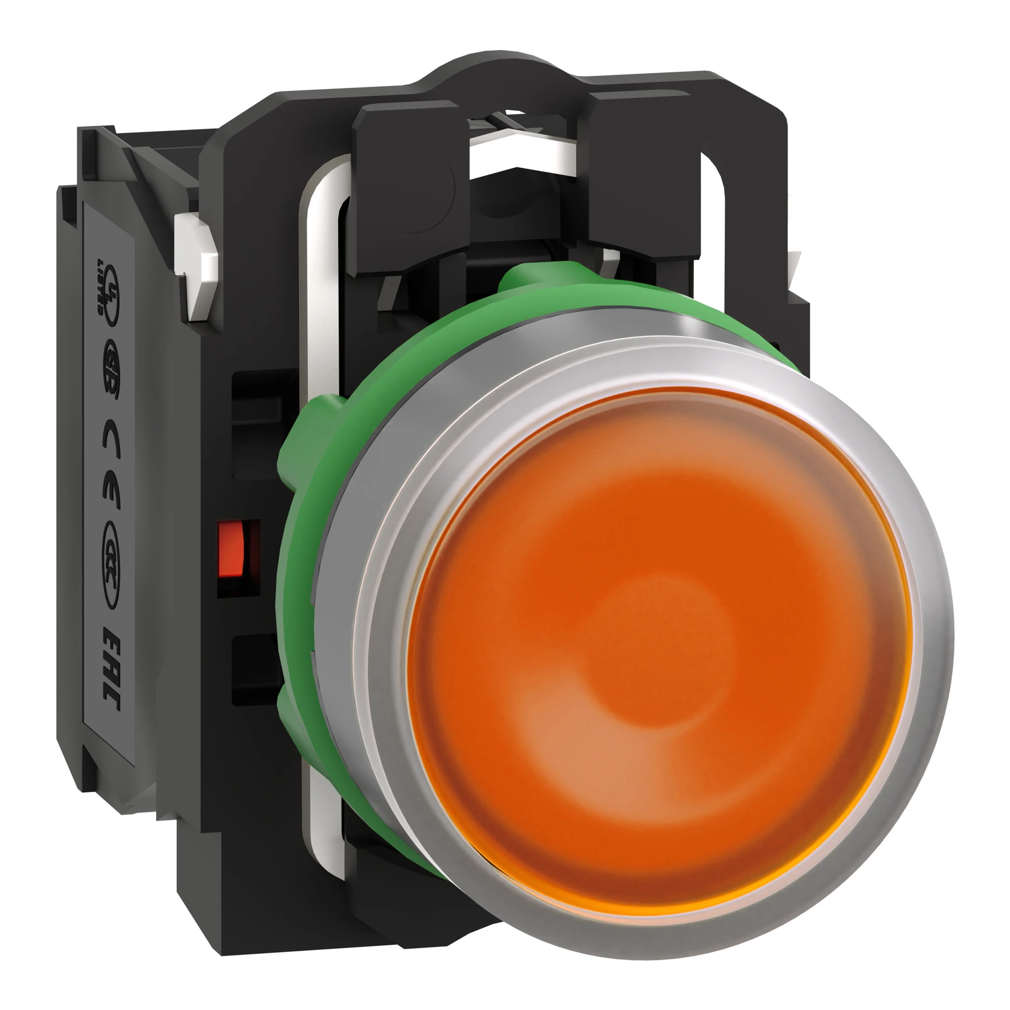 Schneider Electric XB5AW35B5C0 Illuminated push-button, Harmony XB5, plastic, light grey, orange, 22mm, universal LED, smooth dome, 1NO + 1NC, 24V ACDC (img_001) Schneider Electric XB5AW35B5C0 Illuminated push-button, Harmony XB5, plastic, light grey, orange, 22mm, universal LED, smooth dome, 1NO + 1NC, 24V ACDC (img_001)