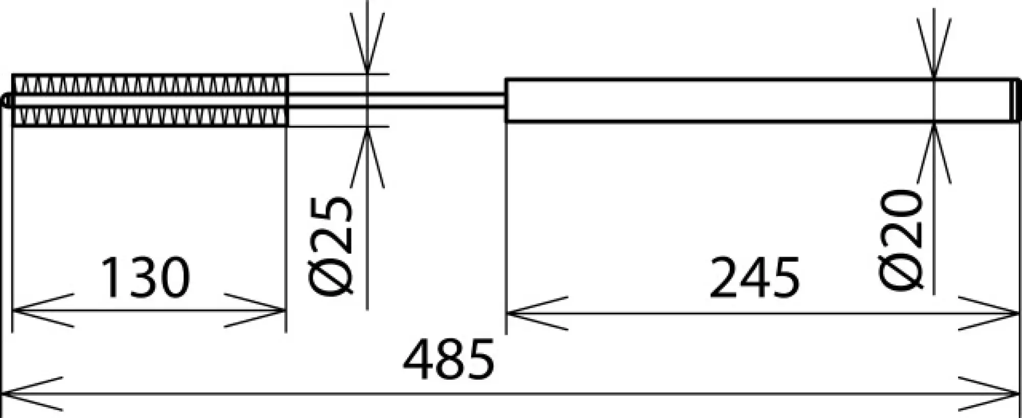 Dehn 785585 Cleaning brush for set parts D=20mm for NS dry cleaning set -1000V (img_002)