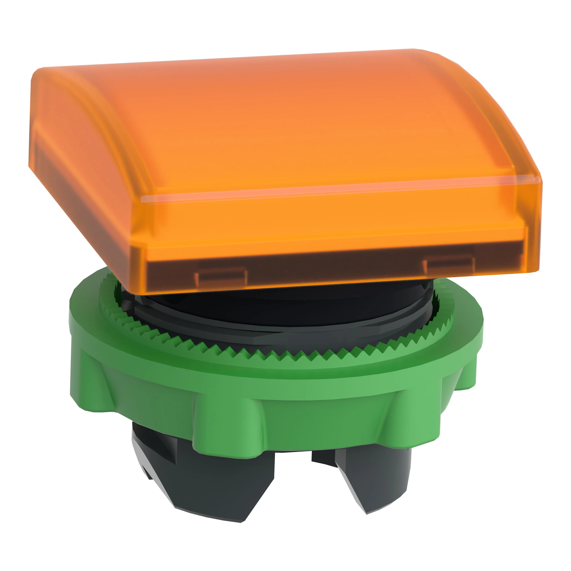 Schneider Electric ZB5CV053 Illuminated indicator, front element, Harmony XB5, plastic, 22mm, orange, for universal LED, square (img_004)