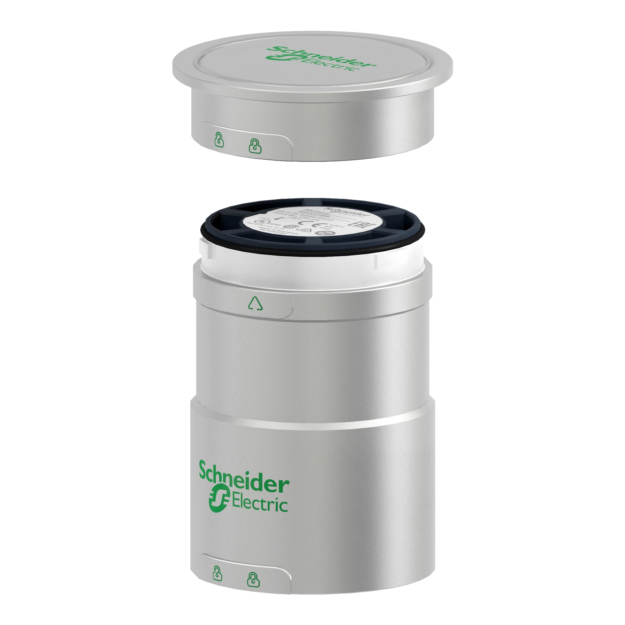 Schneider Electric XVUC21BQ Basic element, Harmony XVU, modular, base with cover, 60mm, silver, 24V ACDC (img_004) Schneider Electric XVUC21BQ Basic element, Harmony XVU, modular, base with cover, 60mm, silver, 24V ACDC (img_004)