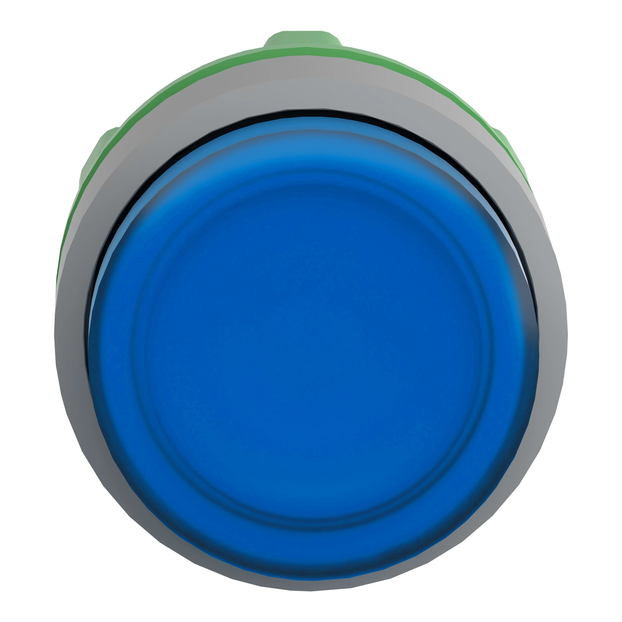 Schneider Electric ZB5AH63C0 Illuminated Pushbutton, Front Element, Harmony XB5, Plastic, 22mm, Light Grey, Blue, Projecting, for Universal LED, Latching (img_003)