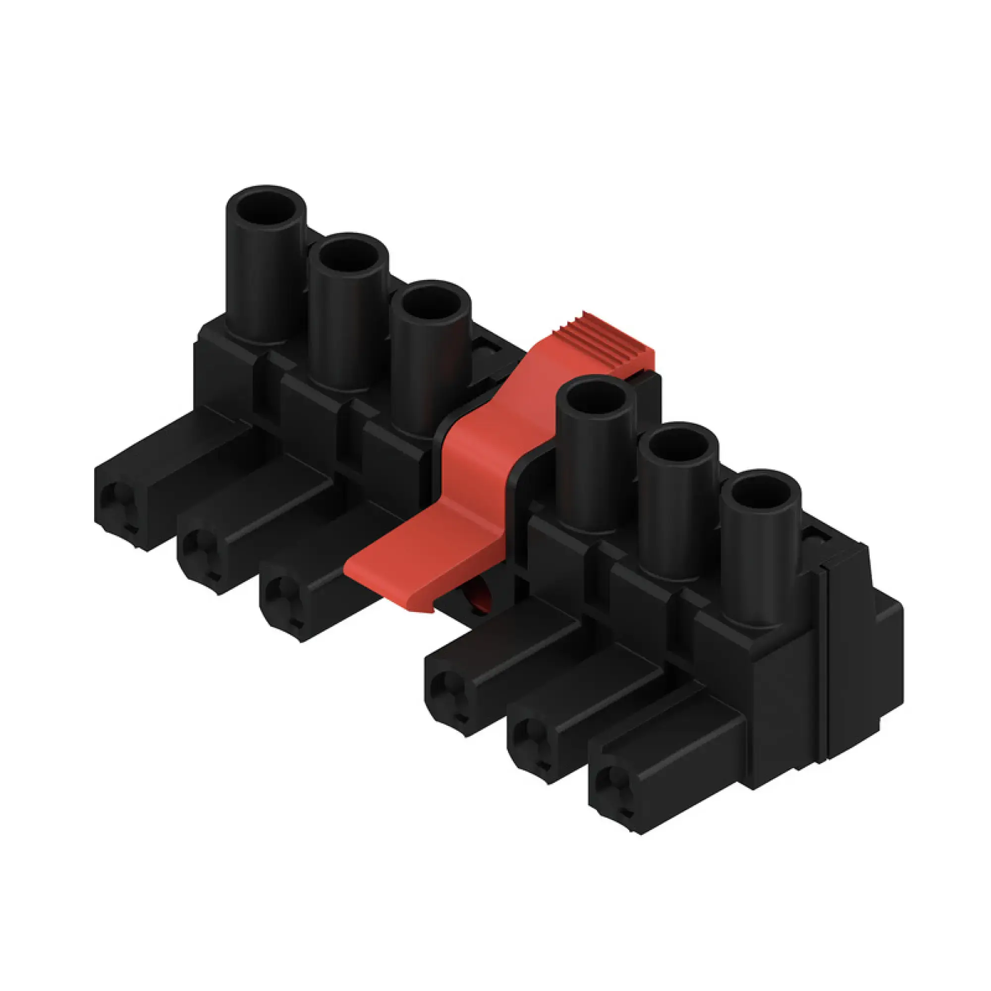 Weidmüller 1398910000 PCB connector (wire connection), 500 V, 29 A, Pitch in mm: 7.62, 4 mm², Number of poles: 6, Clamping yoke connection, Box (img_001)