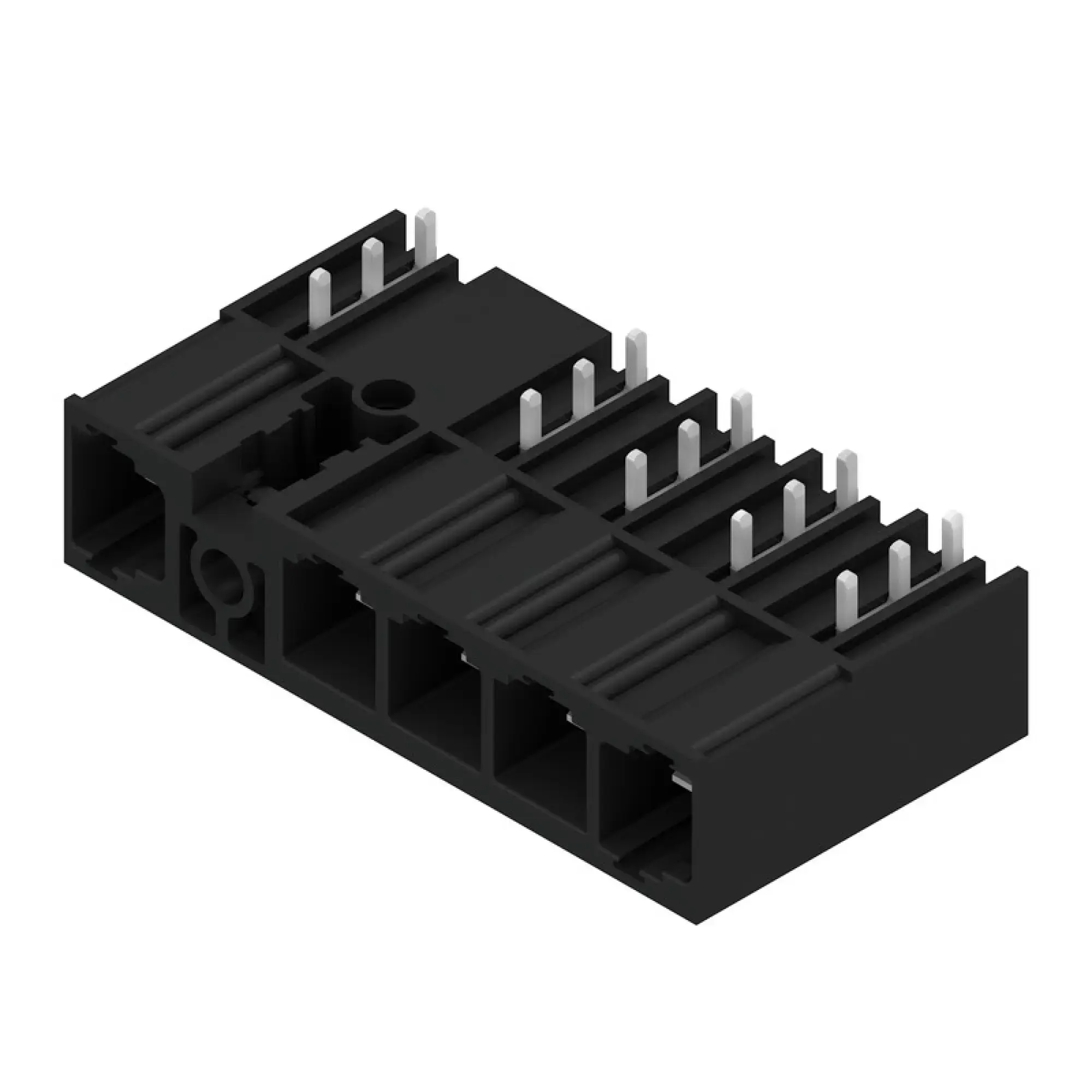 Weidmüller 2597290000 PCB connector (board connection), 1000 V, 78.3 A, Pitch in mm: 10.16, Number of poles: 5, THT solder connection, Box (img_001)