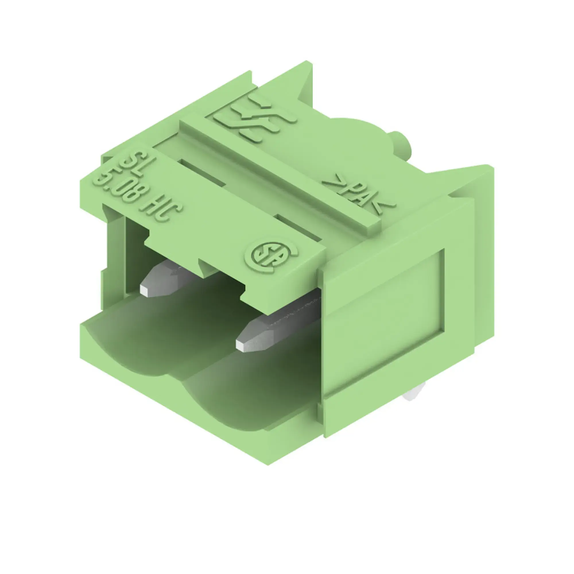 Weidmüller 1409260000 PCB connector (board connection), 320 V, 24 A, Pitch in mm: 5.08, Number of poles: 2, THT solder connection, Box (img_001)