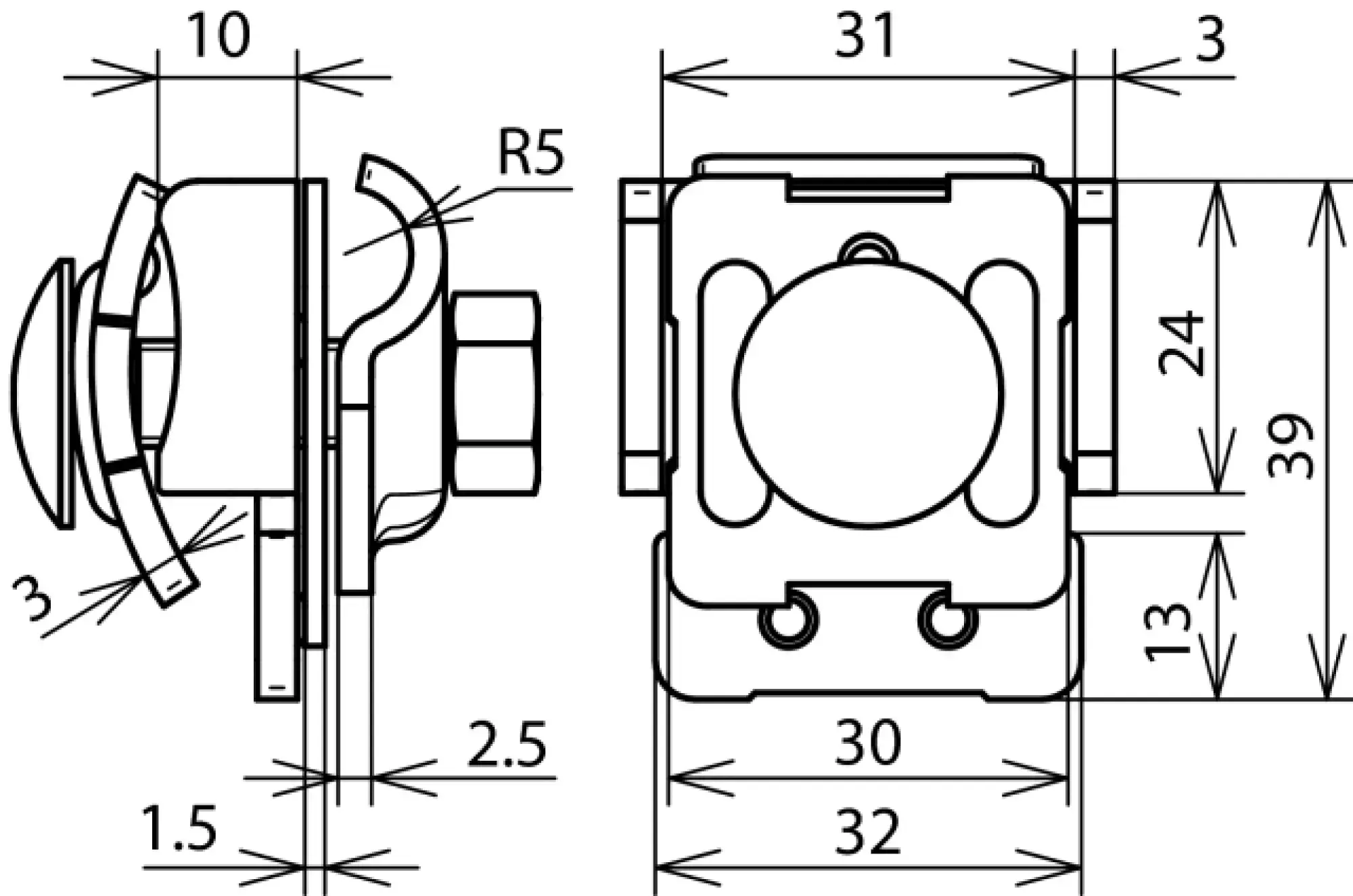 Dehn 365127 Bimetallic saddle clamp Cu-St/tZn clamping range 0.7-8mm for Rd 6-10mm (img_004)