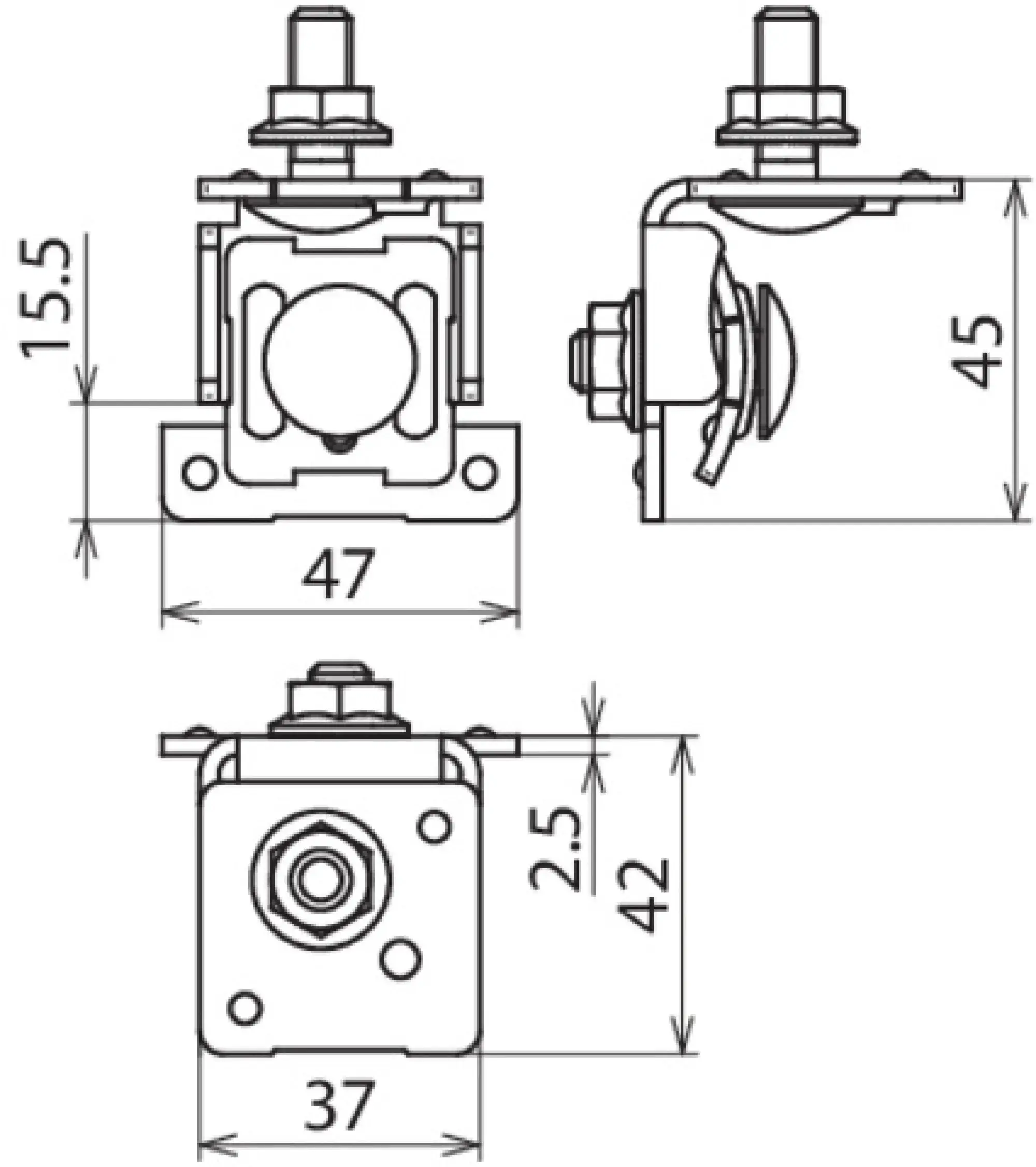 Dehn 123042 Holder f. metal roofs w. standing seam clamping range Fl 0.7-8mm StSt (img_002)