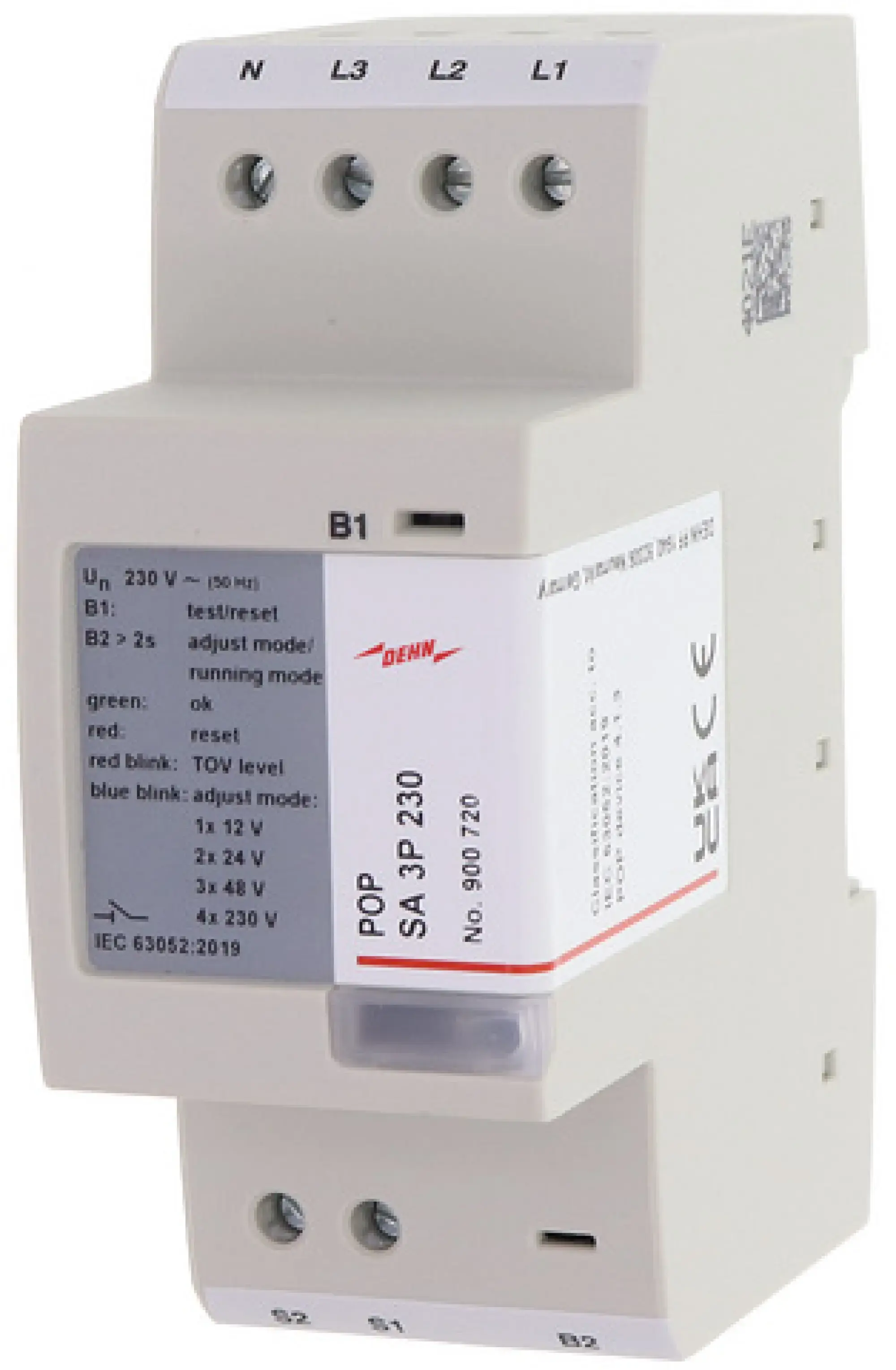 Dehn 900720 Protective devices for temporary overvoltages with switch signal (img_001) Dehn 900720 Protective devices for temporary overvoltages with switch signal (img_001)