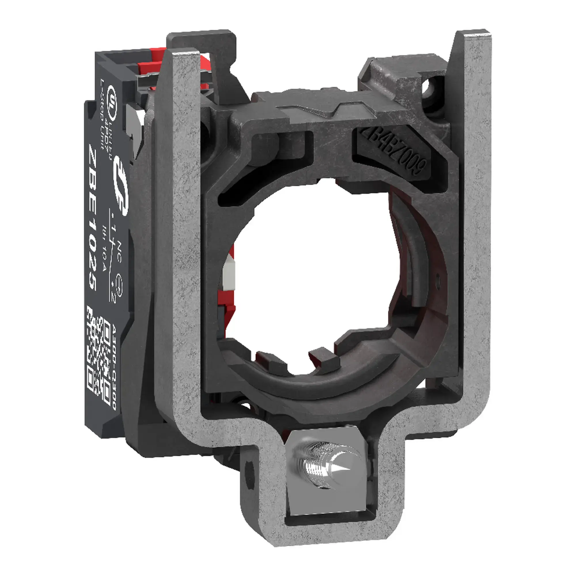 Schneider Electric ZB4BZ1025 Auxiliary contact block with mounting flange, Harmony XB4, metal, 22mm, 30mm, 1NO, Spring Clamp (img_003) Schneider Electric ZB4BZ1025 Auxiliary contact block with mounting flange, Harmony XB4, metal, 22mm, 30mm, 1NO, Spring Clamp (img_003)