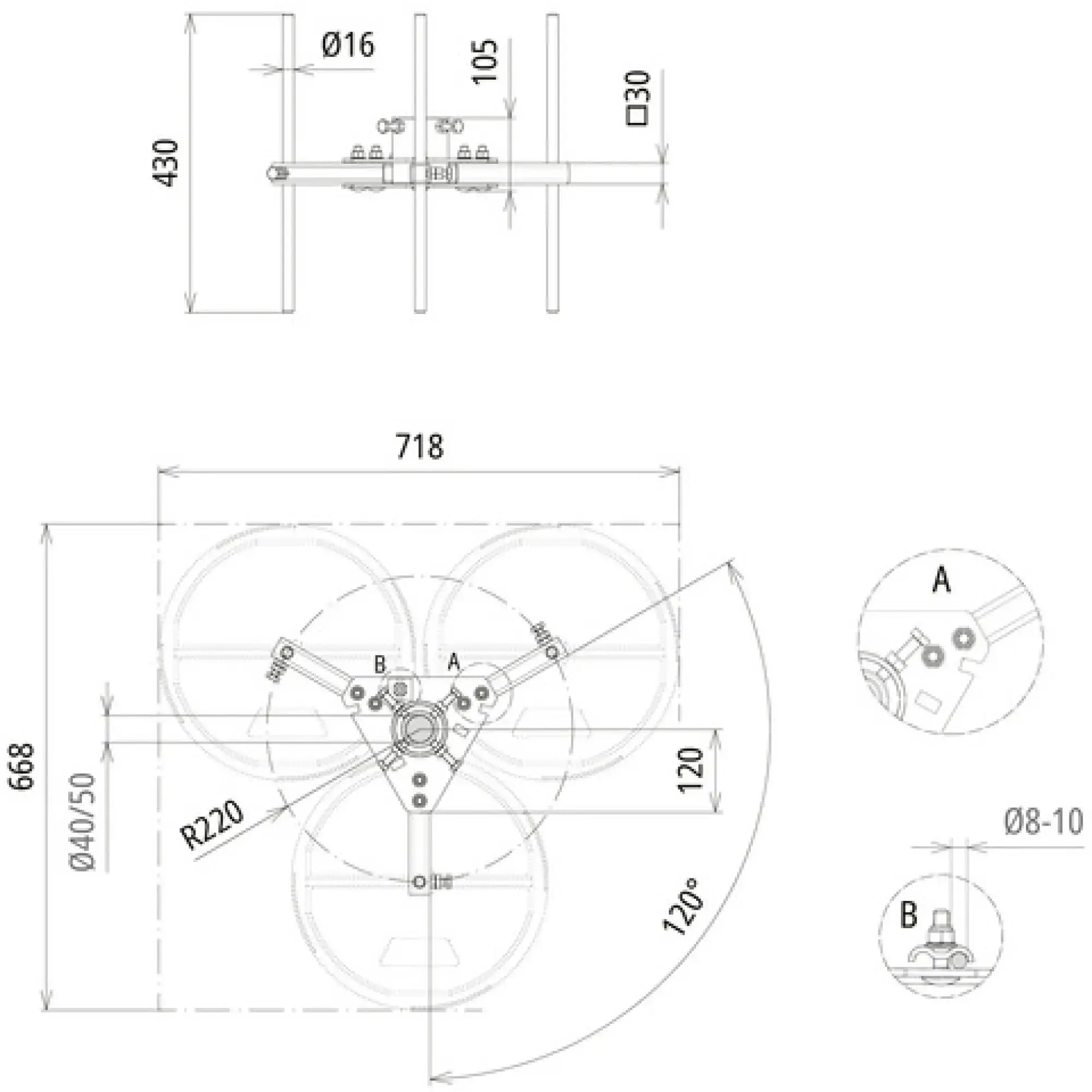 Dehn 105357 Tripod, space-saving (img_002) Dehn 105357 Tripod, space-saving (img_002)