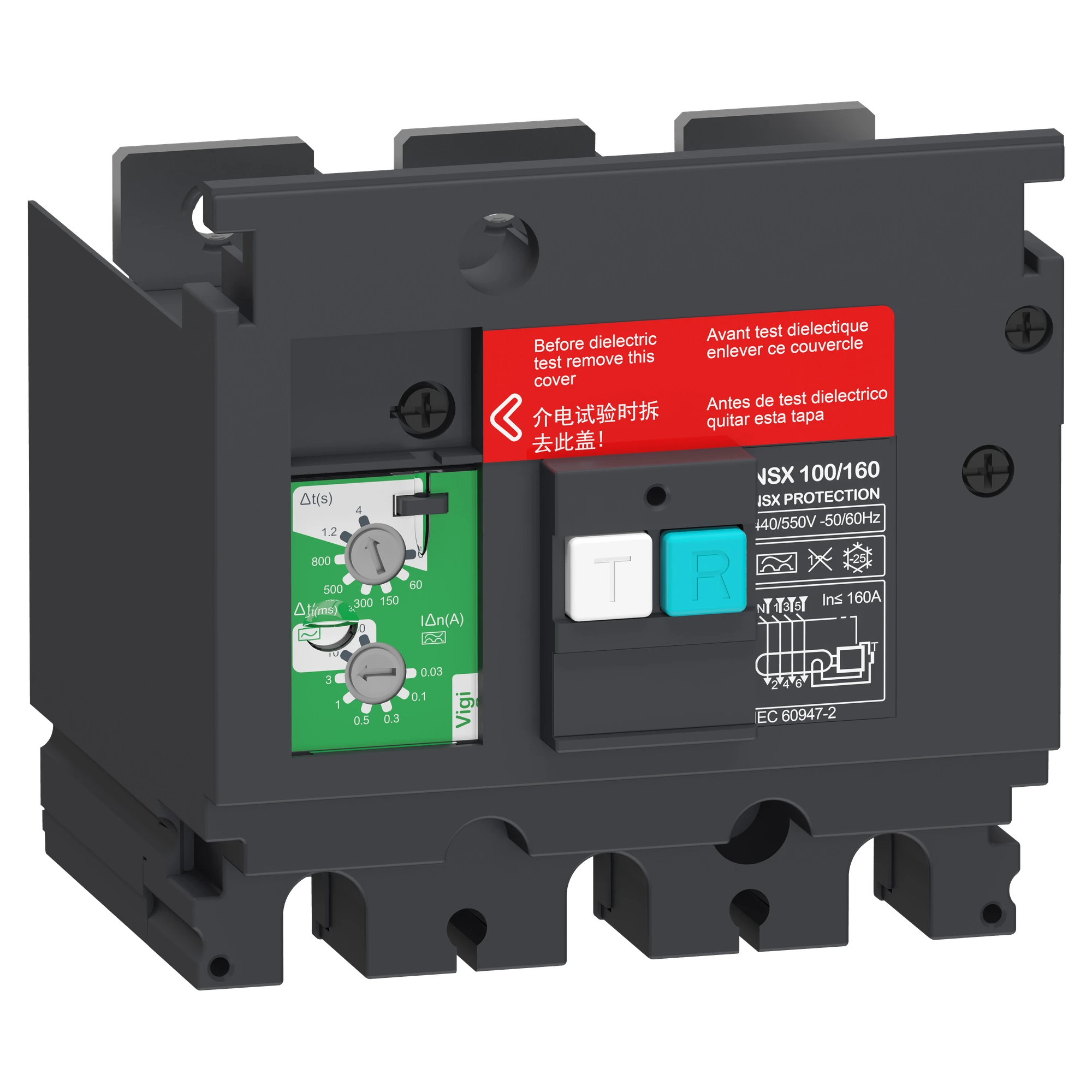 Schneider Electric LV429490 Residual Current Protection Add-on Module VigiPacT for ComPacT NSX 100/160 3P, 440 VAC to 550 VAC, 30 mA to 30 A, Type A (img_001) Schneider Electric LV429490 Residual Current Protection Add-on Module VigiPacT for ComPacT NSX 100/160 3P, 440 VAC to 550 VAC, 30 mA to 30 A, Type A (img_001)