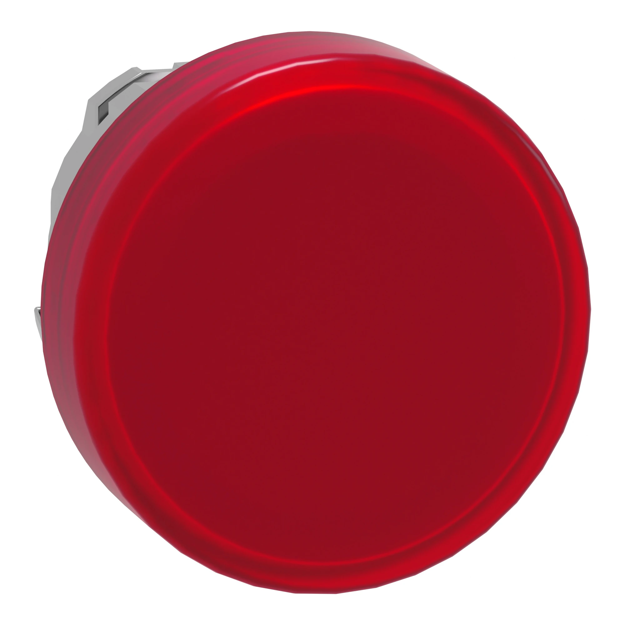 Schneider Electric ZB4BV043E Indicator light, Front element, Harmony XB4, Metal, 22mm, red, for universal LED, smooth dome, for insert label (img_001)