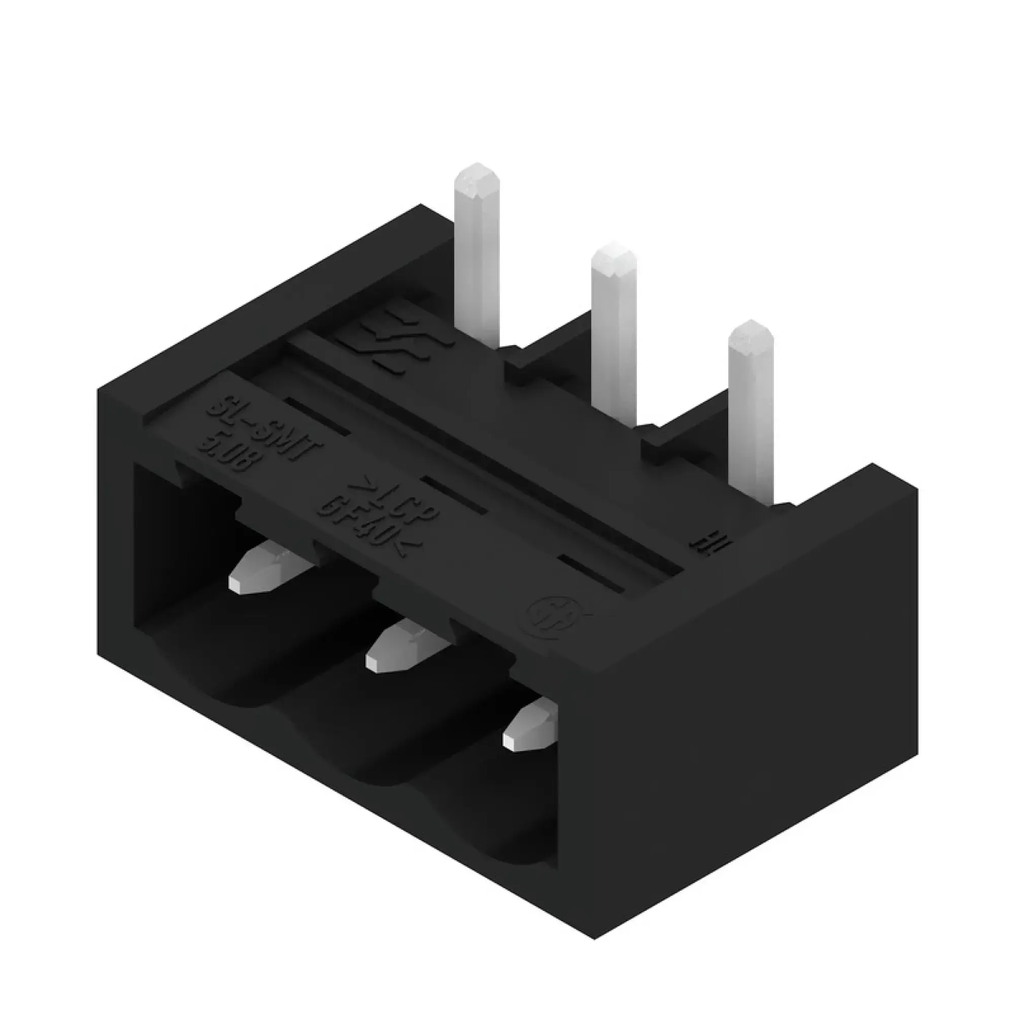 Weidmüller 1877490000 PCB connector (board connection), 320 V, 27.5 A, Pitch in mm: 5.08, Number of poles: 3, THT/THR solder connection, Box (img_001)