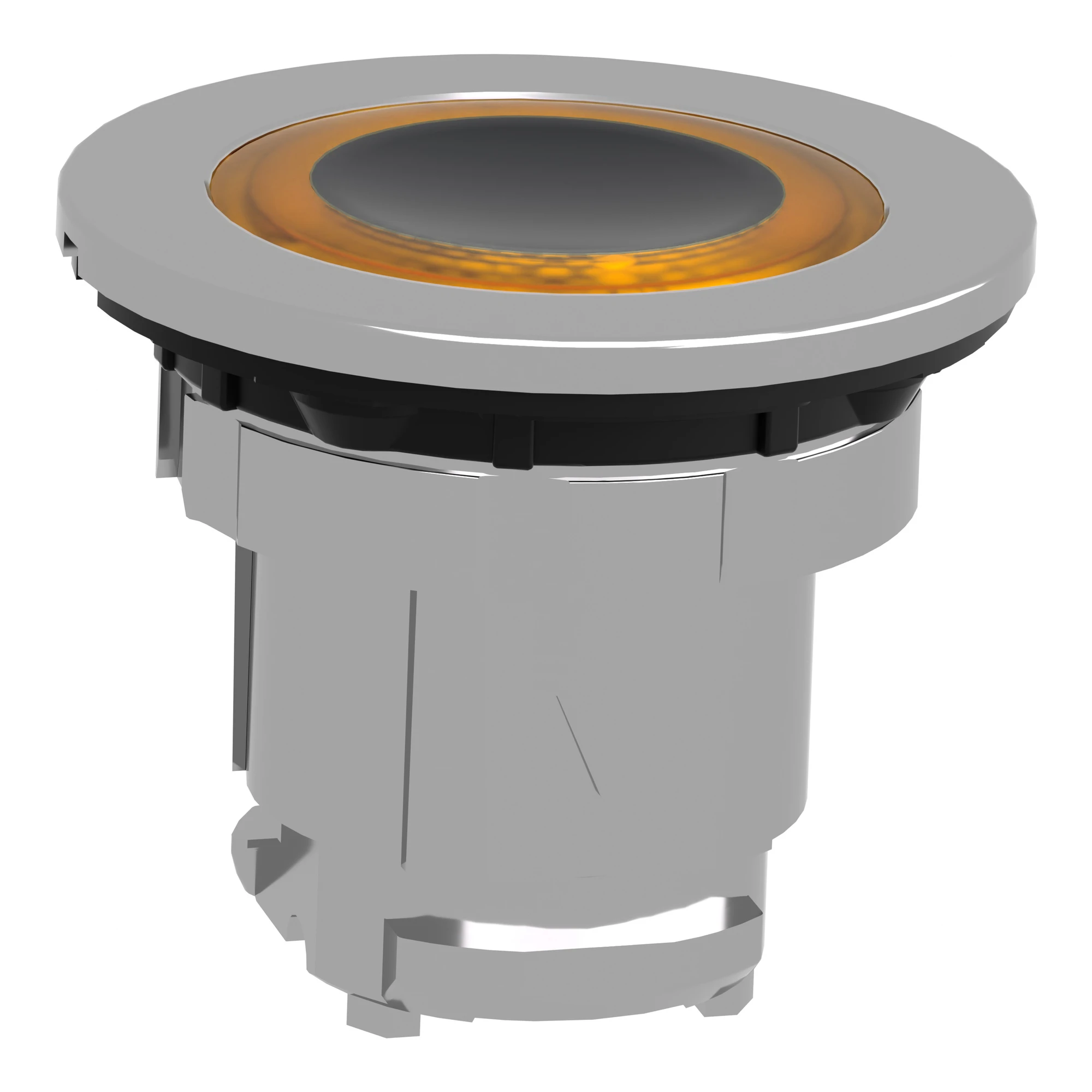 Schneider Electric ZB4FW953 Illuminated push button, front element, Harmony XB4F, metal, orange, 30mm, for universal LED, illuminated ring (img_006)