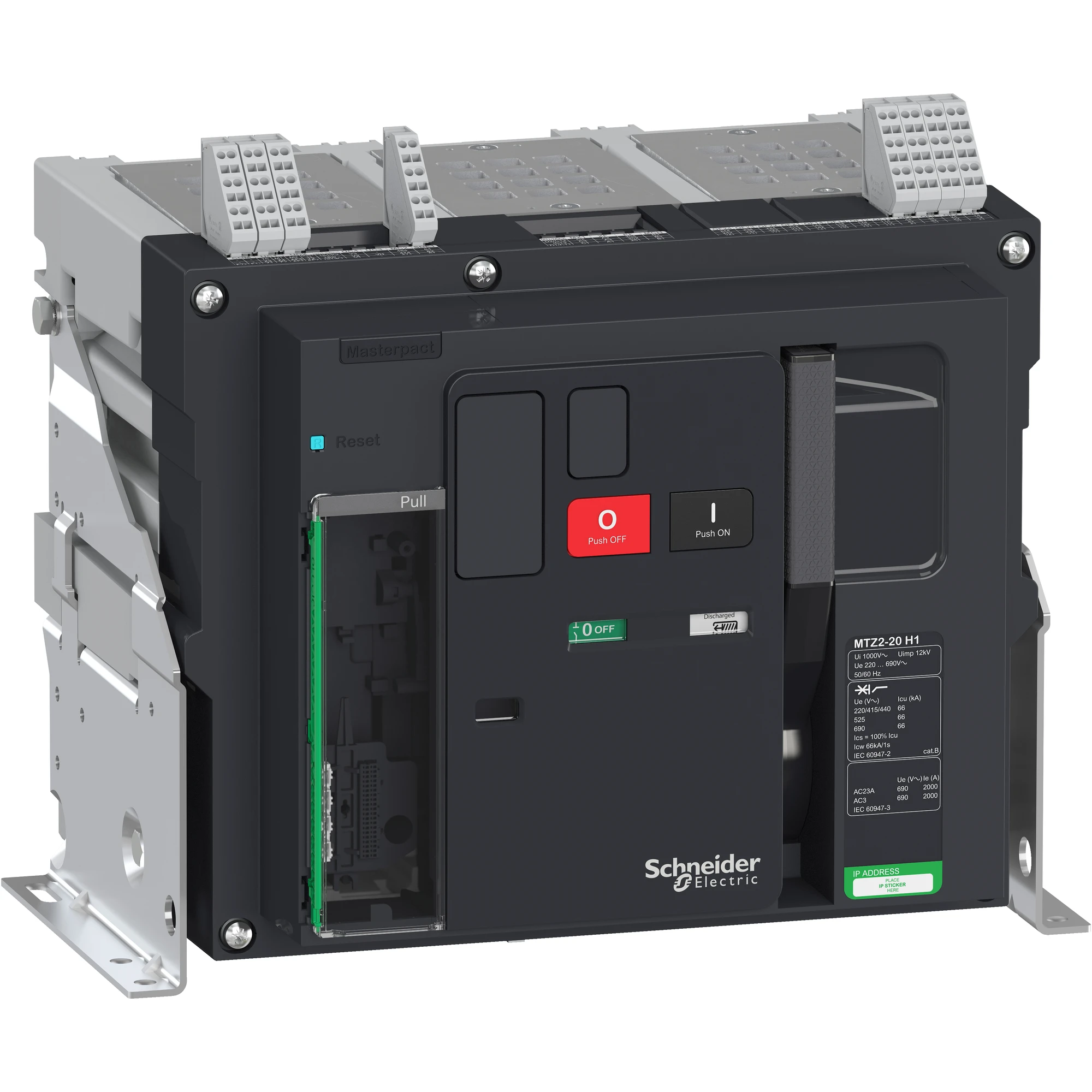 Schneider Electric LV848057 MasterPact MTZ2 2000A H1 Icu=66kA/440V 3P Fixed-mount Basic Switch (img_001)