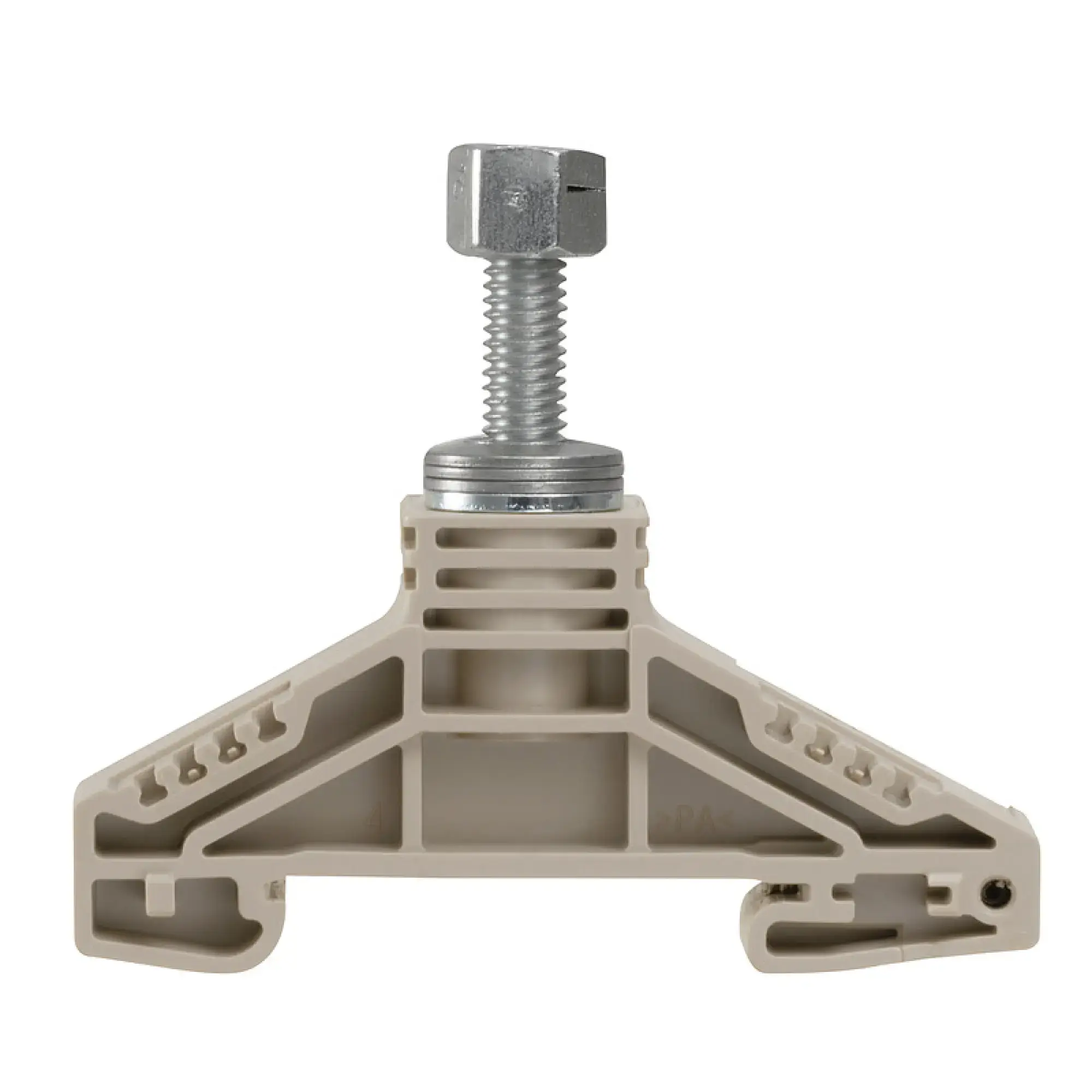 Weidmüller 1969000000 Stud terminal, Threaded stud connection, dark beige, 35 mm², 125 A, 1000 V, Number of connections: 1, Number of levels: 1, TS 35, V-0, Wemid (img_001)