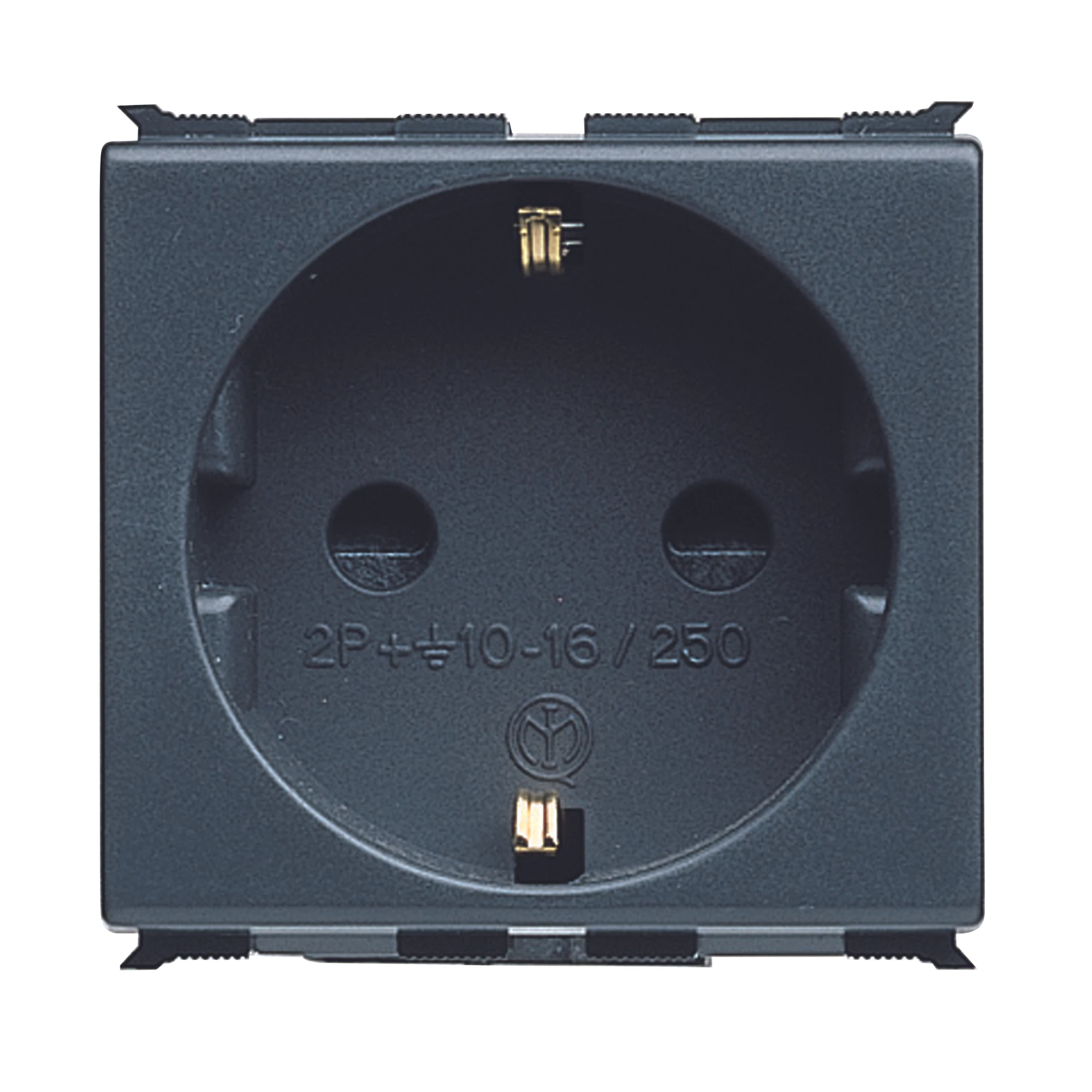 GEWISS GW30211 GERMAN STANDARD SOCKET-OUTLET 250V ac - 2P+E 16A - 2 MODULES - PLAYBUS (img_001)