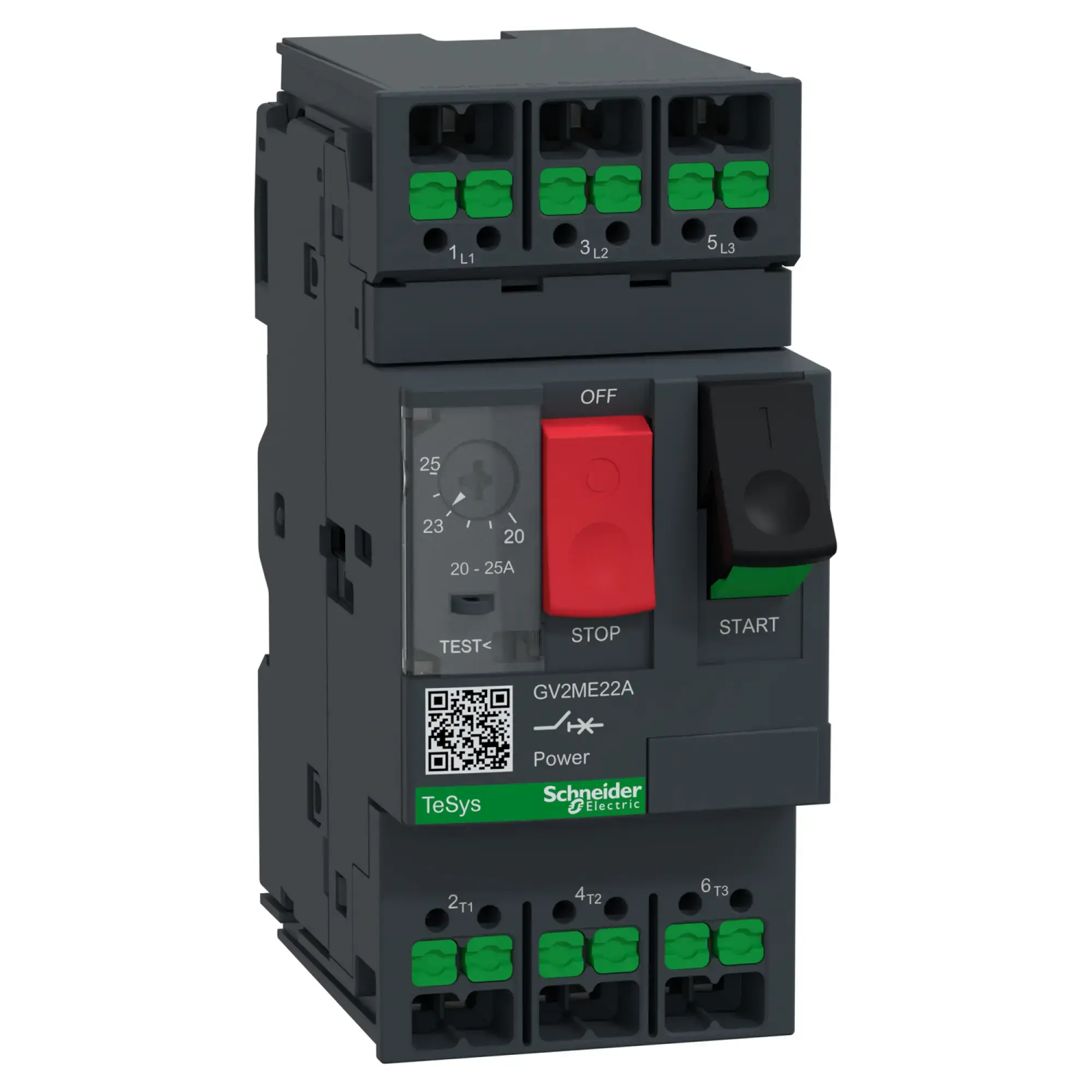 Schneider Electric GV2ME22A Motorschutzschalter, 3p, 20-25A, Tasterbetätigung, SnapIN Anschlussklemmen (img_001) Schneider Electric GV2ME22A Motorschutzschalter, 3p, 20-25A, Tasterbetätigung, SnapIN Anschlussklemmen (img_001)