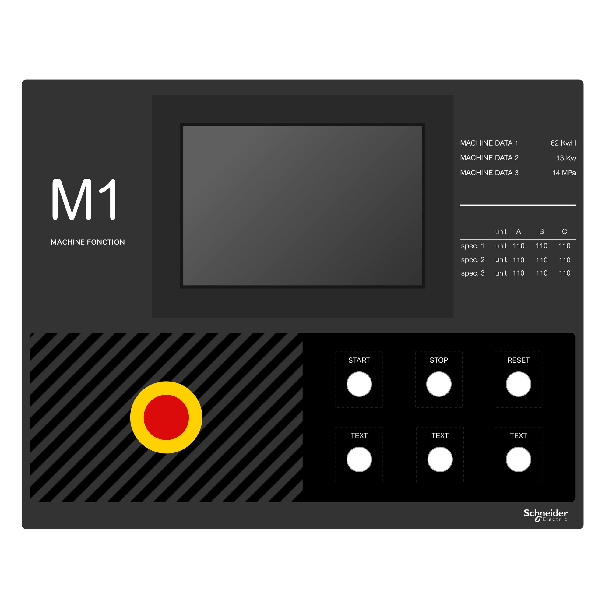 Schneider Electric ZBYLECUST12 Labeling field, for sticking, custom via configurator (img_001)