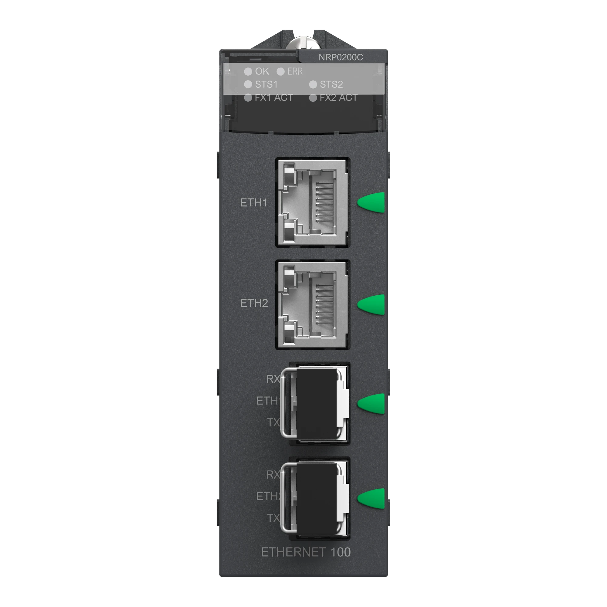 Schneider Electric BMXNRP0200C Modicon X80 Fiber Optic Converter 2 Channels 100Base-TX to FX MM/LC, Protective Coating (img_003) Schneider Electric BMXNRP0200C Modicon X80 Fiber Optic Converter 2 Channels 100Base-TX to FX MM/LC, Protective Coating (img_003)
