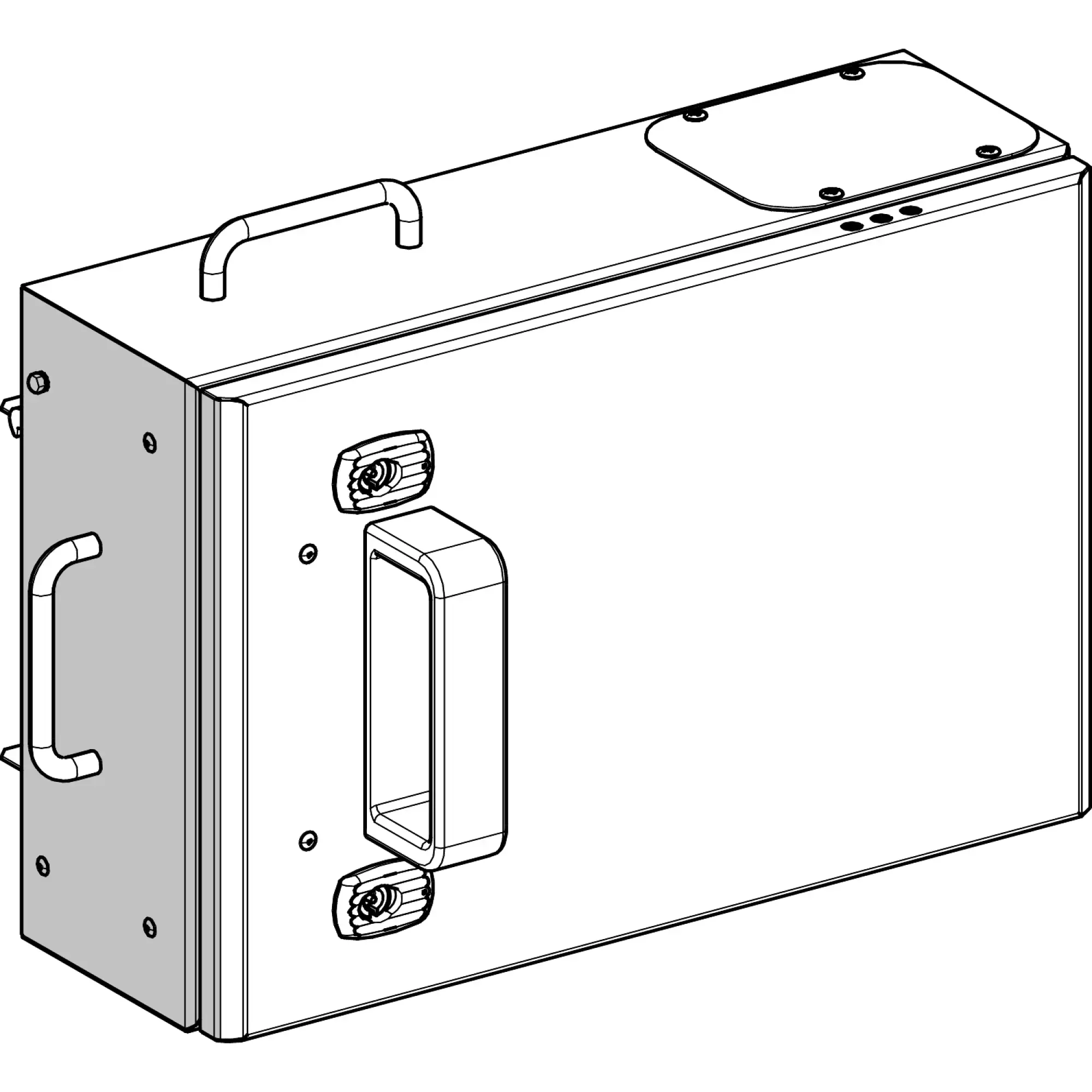 Schneider Electric KSB160SV4 KS Terminal Box, 160A, empty, 3L+N+PE, Mounting Plate (img_002)