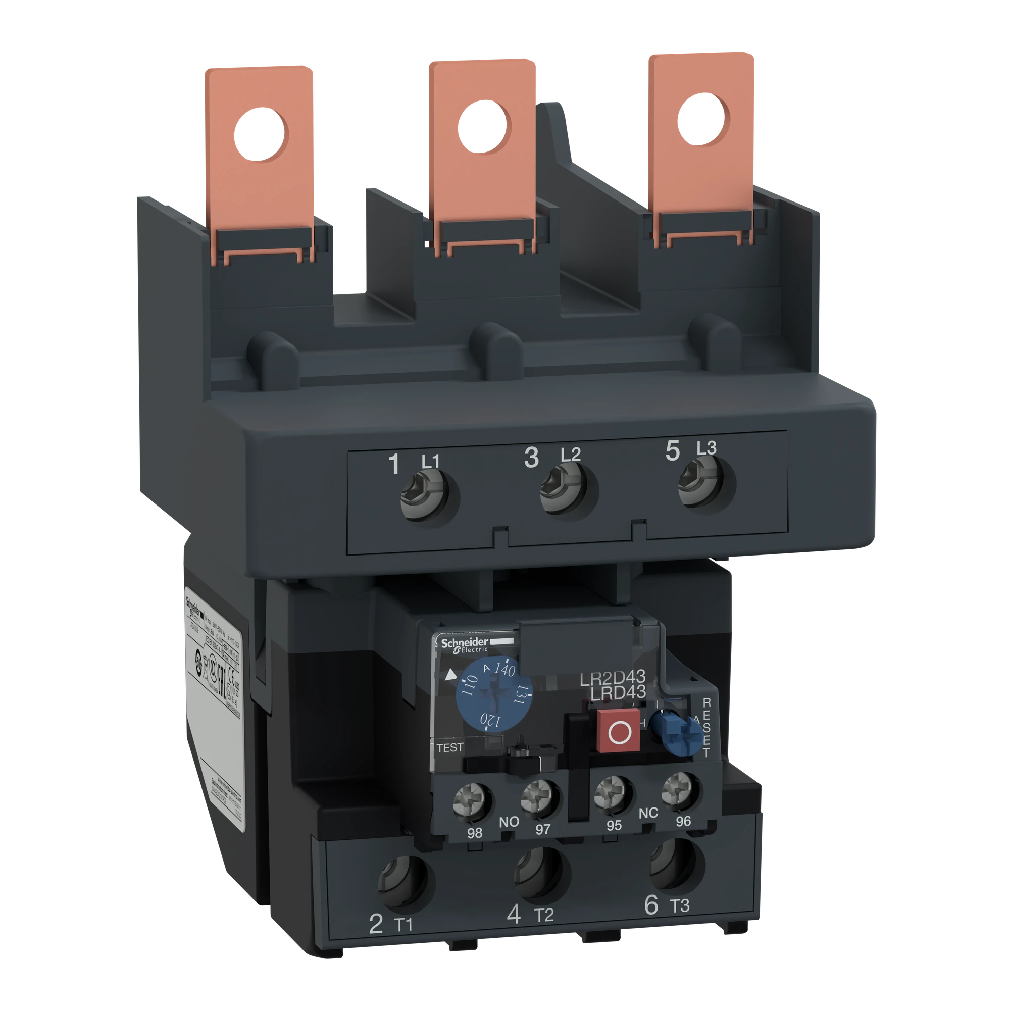 Schneider Electric LRD4369 Motor protection relay, 110-140A, 1NC+1NO, Class 10A (img_001) Schneider Electric LRD4369 Motor protection relay, 110-140A, 1NC+1NO, Class 10A (img_001)