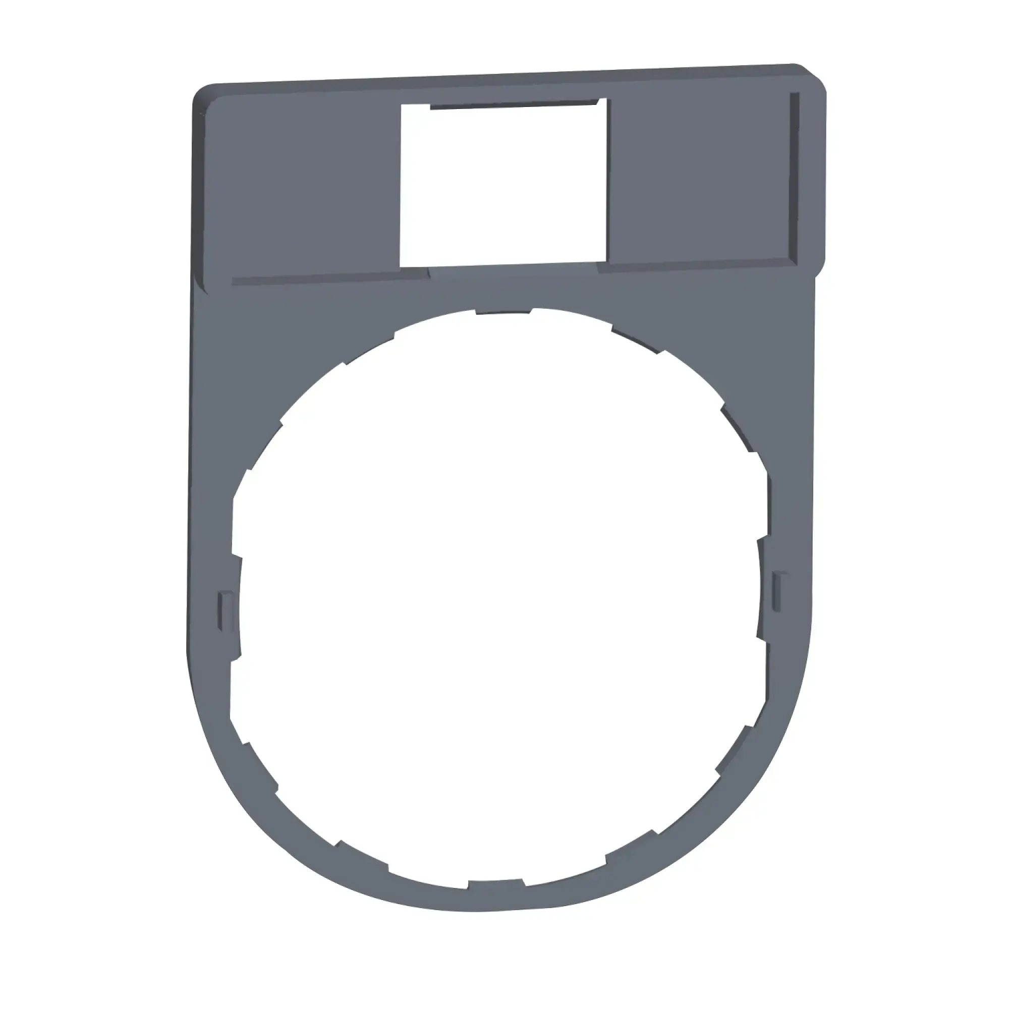 Schneider Electric ZBZ32C0 Label holder, plastic, 30x40mm, for Harmony 22mm, in gray (img_002) Schneider Electric ZBZ32C0 Label holder, plastic, 30x40mm, for Harmony 22mm, in gray (img_002)
