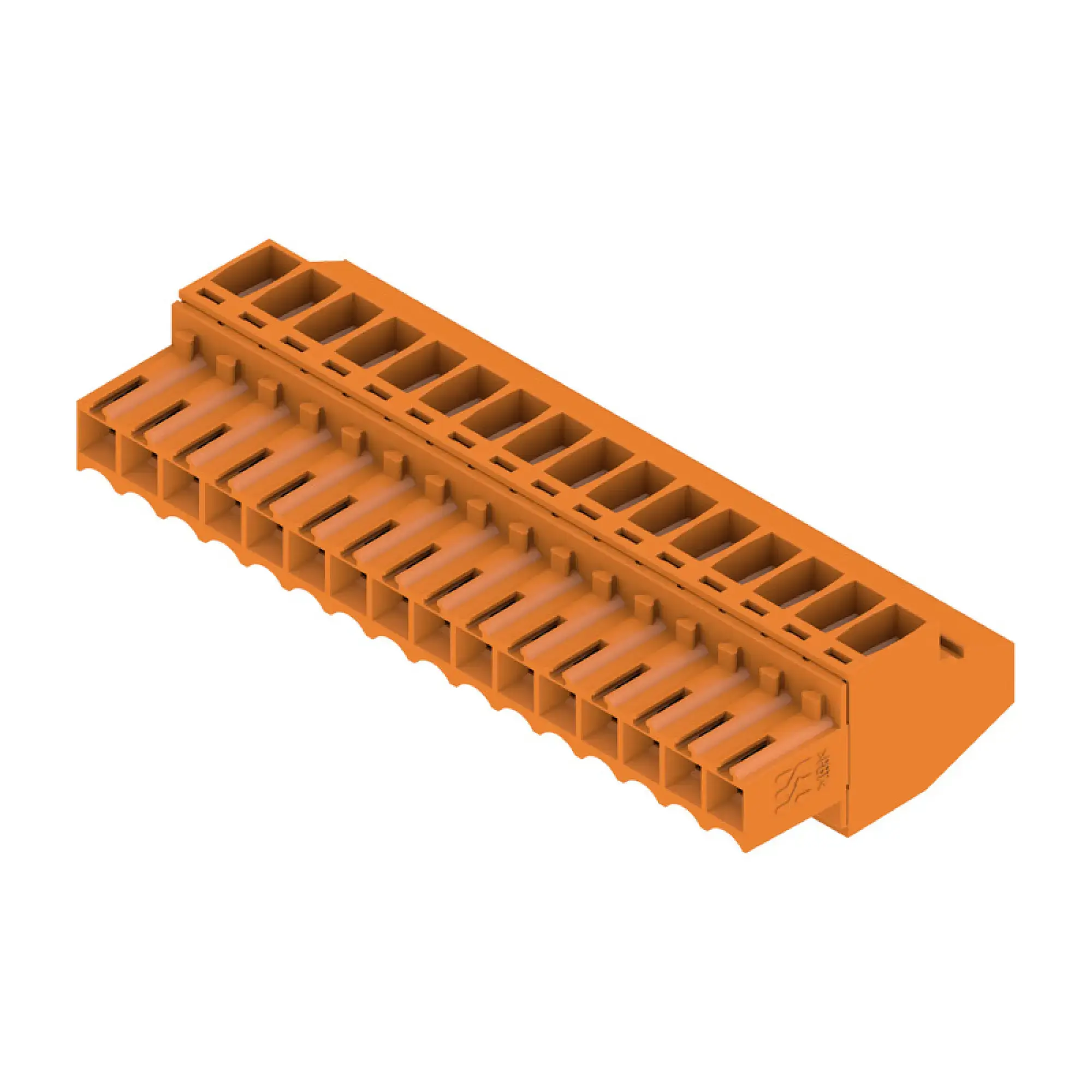 Weidmüller 1638690000 PCB connector (wire connection), 160 V, 12 A, Pitch in mm: 3.50, 1.5 mm², Number of poles: 16, Clamping yoke connection, Box (img_001)