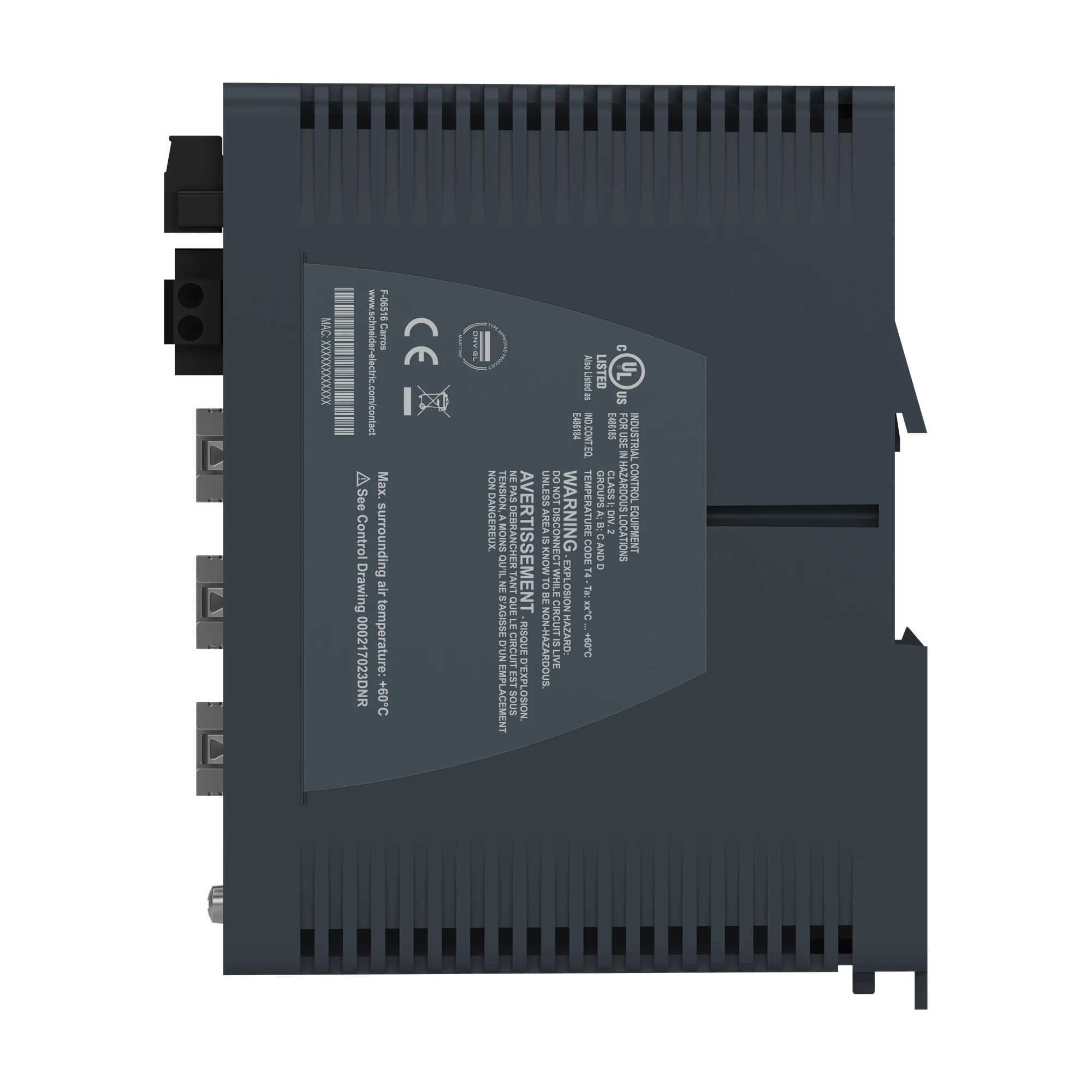 Schneider Electric MCSESP083F23G0 Modicon PoE Managed Switch, 8 Gigabit Copper Ports (8TX 10/100/1000 Mbps), Power over Ethernet (img_007) Schneider Electric MCSESP083F23G0 Modicon PoE Managed Switch, 8 Gigabit Copper Ports (8TX 10/100/1000 Mbps), Power over Ethernet (img_007)