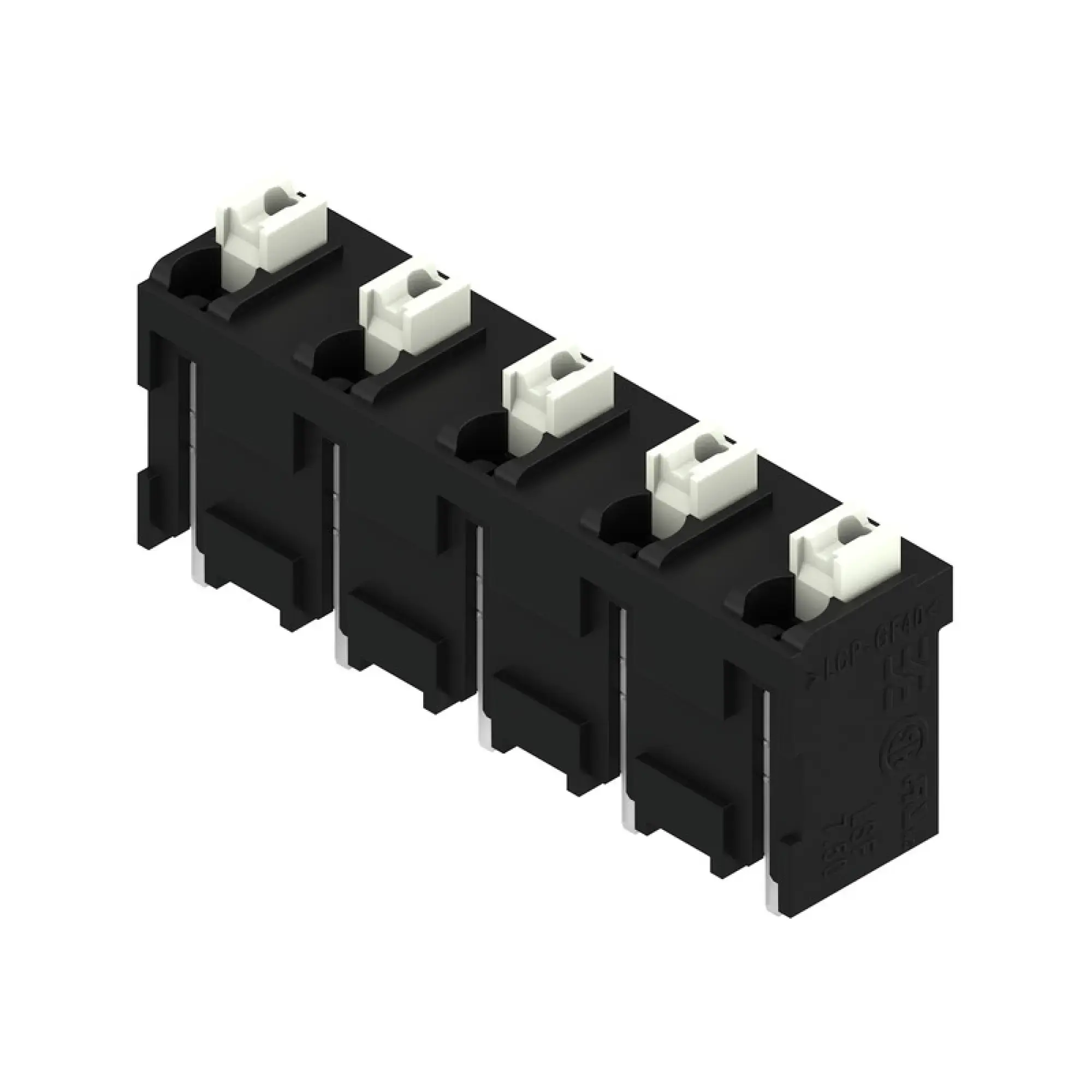 Weidmüller 1870310000 PCB terminal, 630 V, 17.5 A, Pitch in mm: 7.50, 1.5 mm², Number of poles: 5, PUSH IN with actuator, THT/THR solder connection, 180°, Tube (img_001)