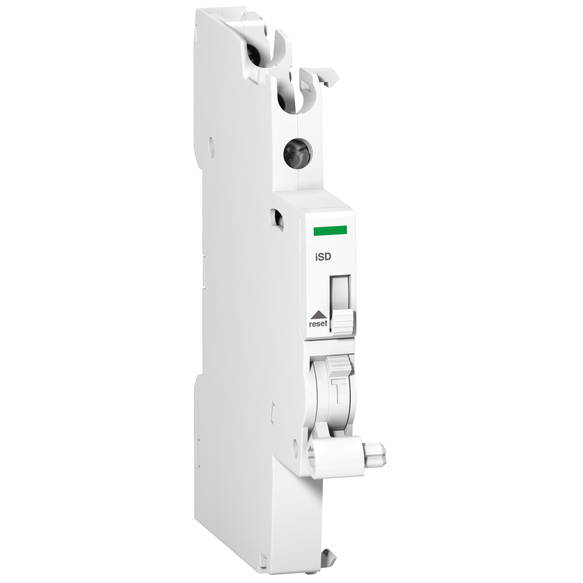 Schneider Electric Fault Indicating Switch iSD for iC60, 1 Changeover, Connection Terminals at Top Schneider Electric Fault Indicating Switch iSD for iC60, 1 Changeover, Connection Terminals at Top