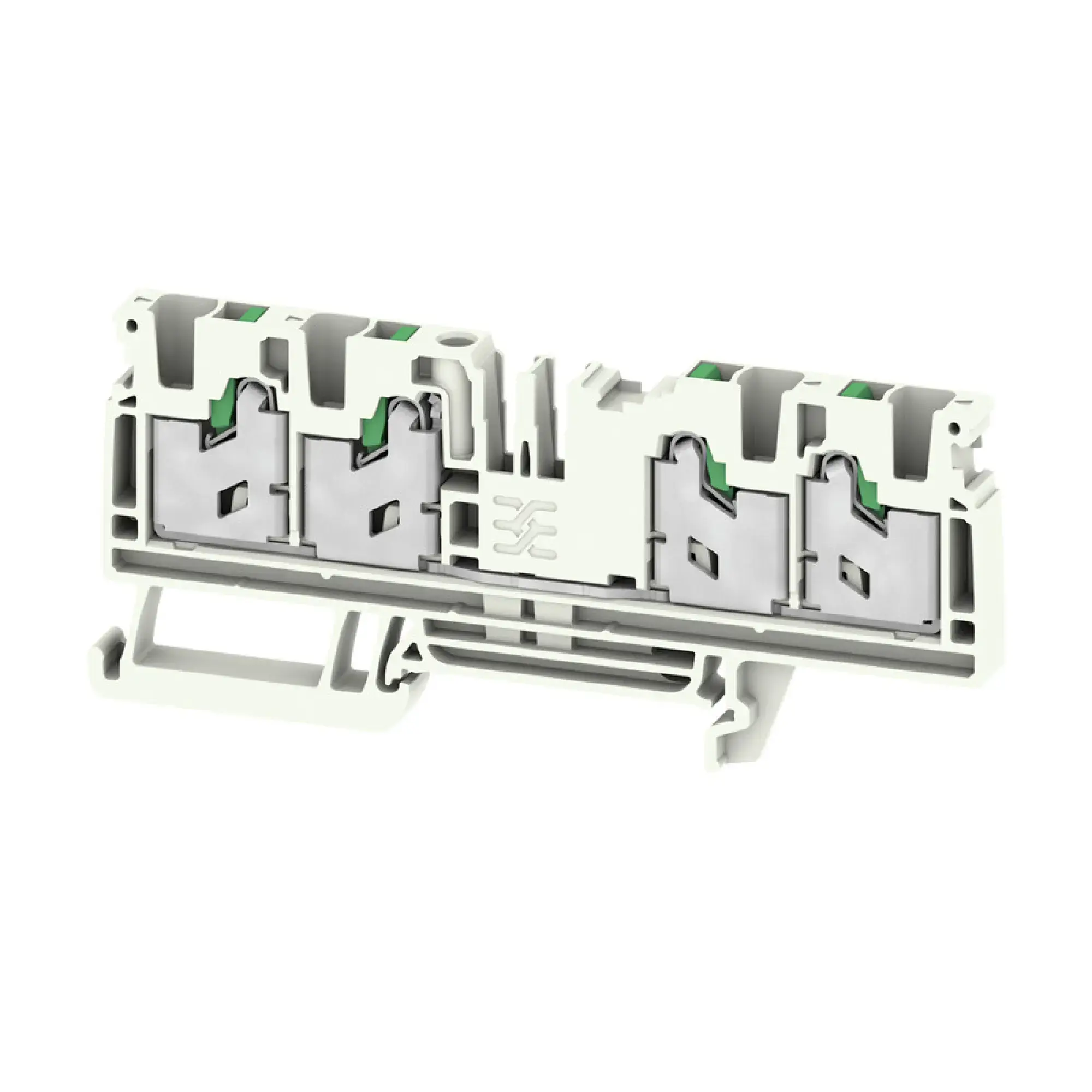 Weidmüller 3112280000 Feed-through terminal block, SNAP IN, grey, 4 mm², 32 A, 1000 V, Number of connections: 4 S4C 4 GY (img_001) Weidmüller 3112280000 Feed-through terminal block, SNAP IN, grey, 4 mm², 32 A, 1000 V, Number of connections: 4 S4C 4 GY (img_001)