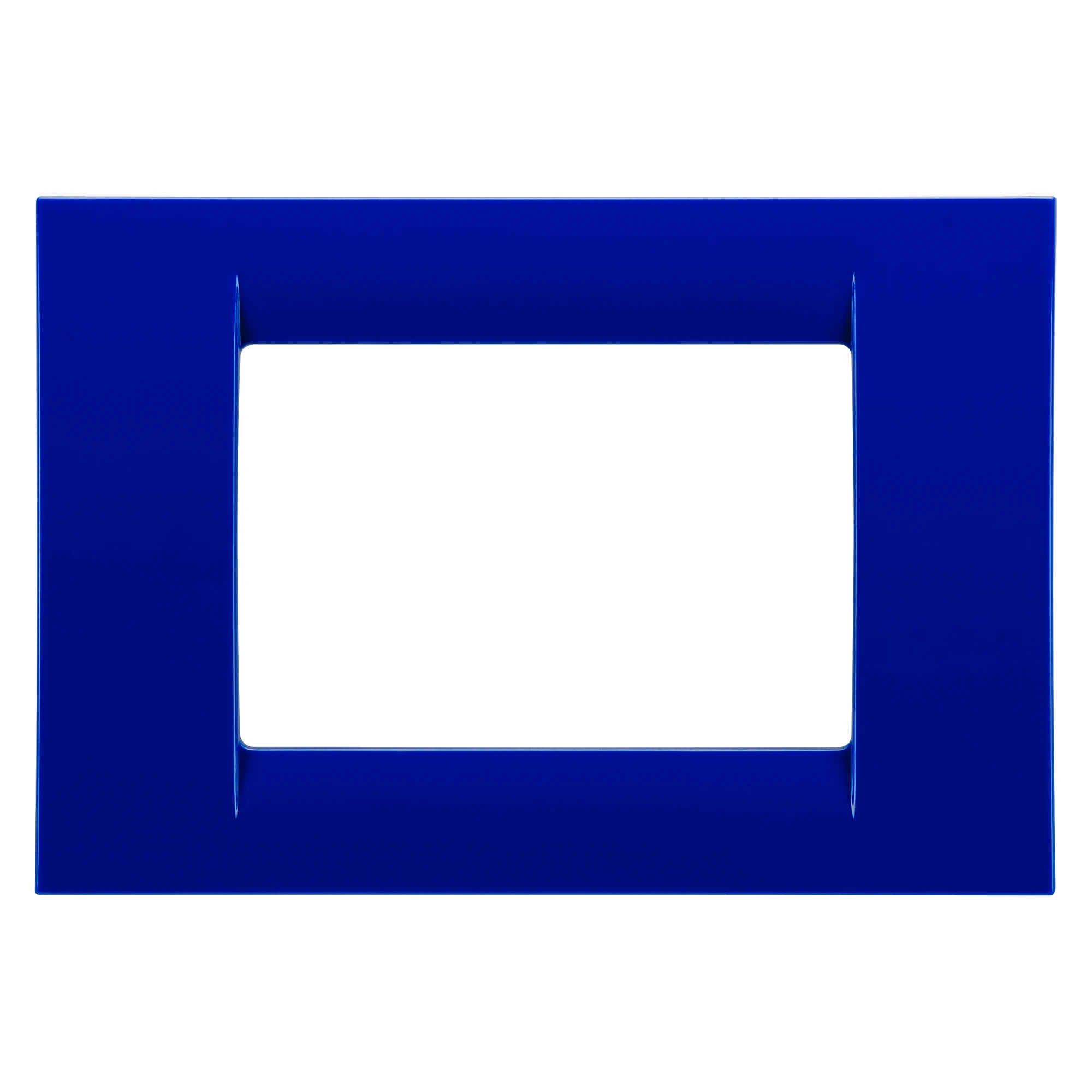 GEWISS GW22173 VIRNA PLATE - IN TECHNOPOLYMER GLOSS FINISHING - 3 GANG - JAZZ BLUE - SYSTEM (img_001)