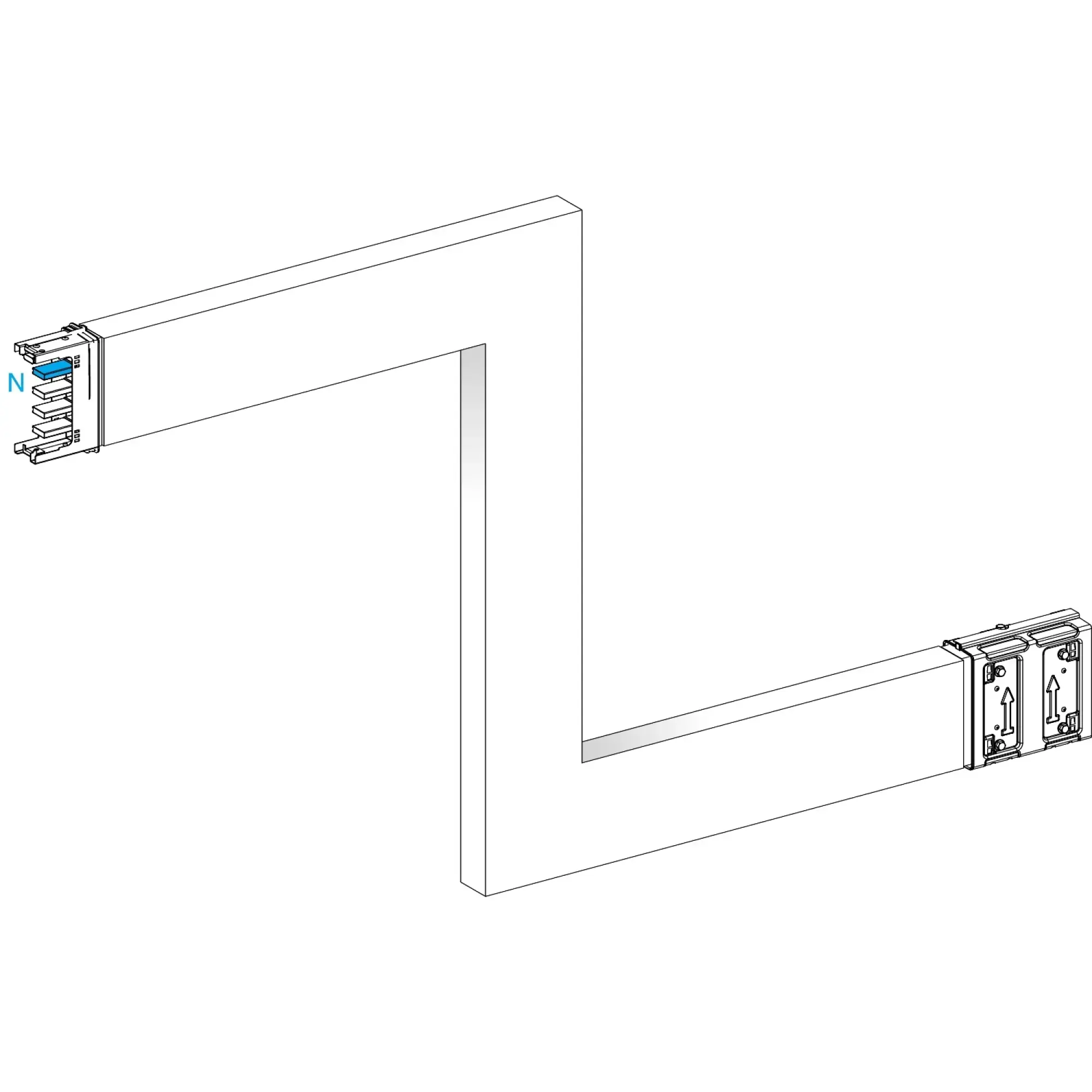 Schneider Electric KSA250DZE43A KSA Z-element, 250A, upright, upward-downward, select length (img_002)