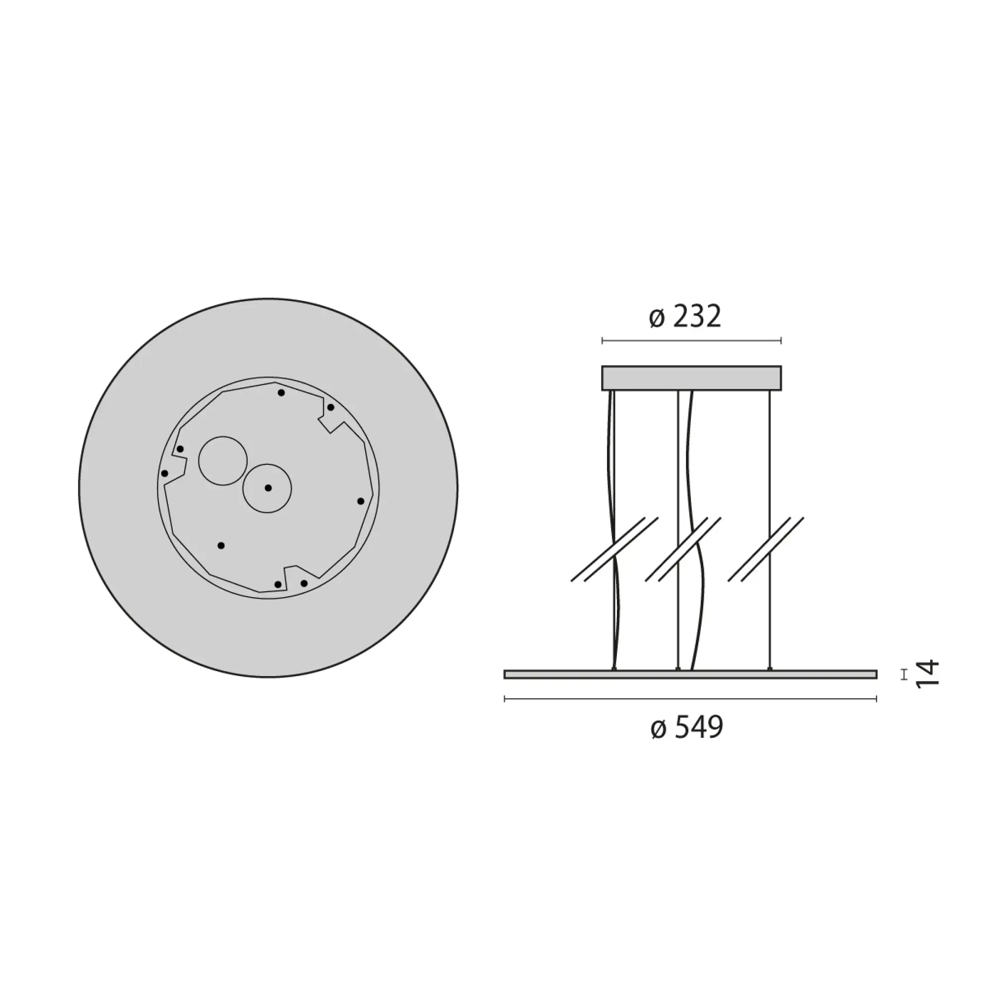 Performance iN Lighting 3124341 LED-Pendelleuchte 3000K 49W DALI Mikroprisma 3124341 (img_002)